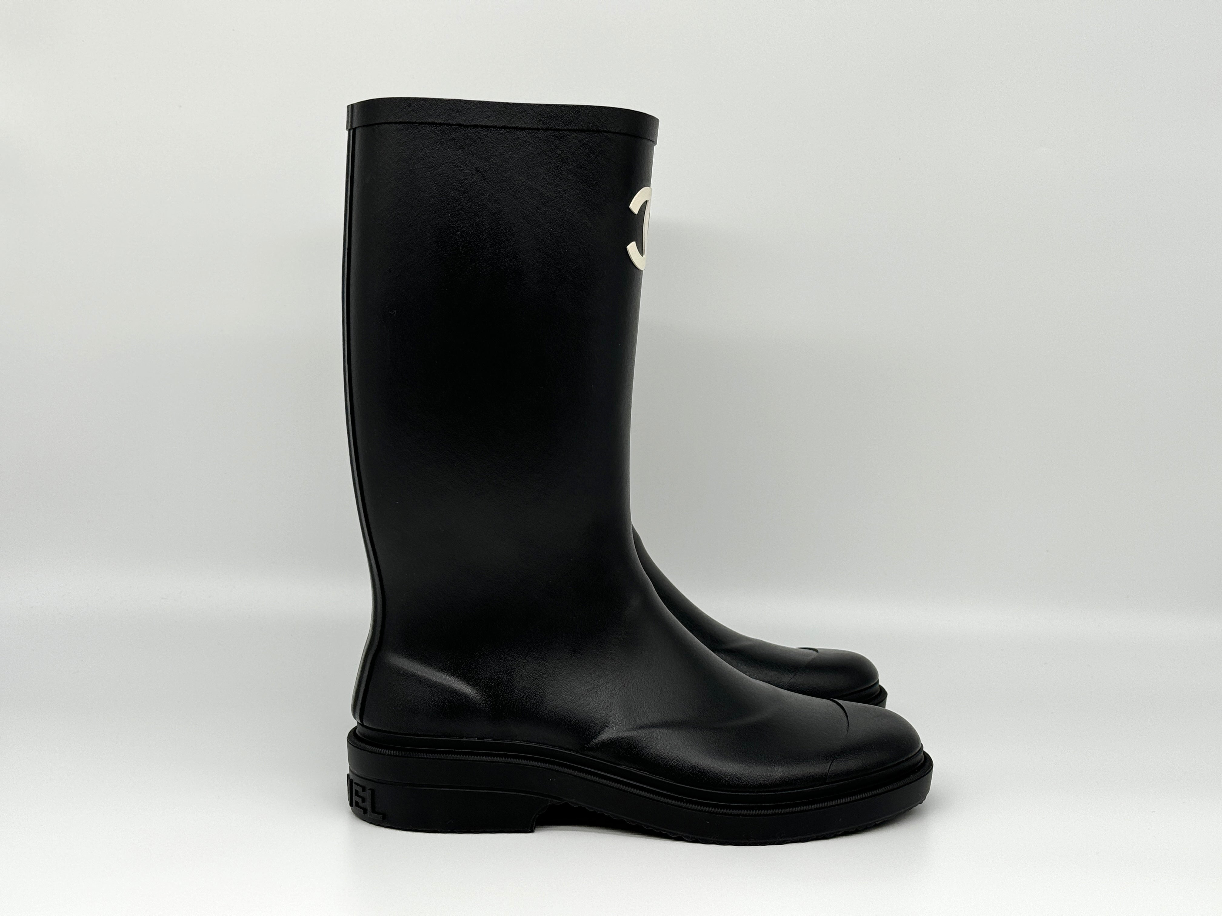 *CHAUD* Bottes de pluie en caoutchouc Chanel
