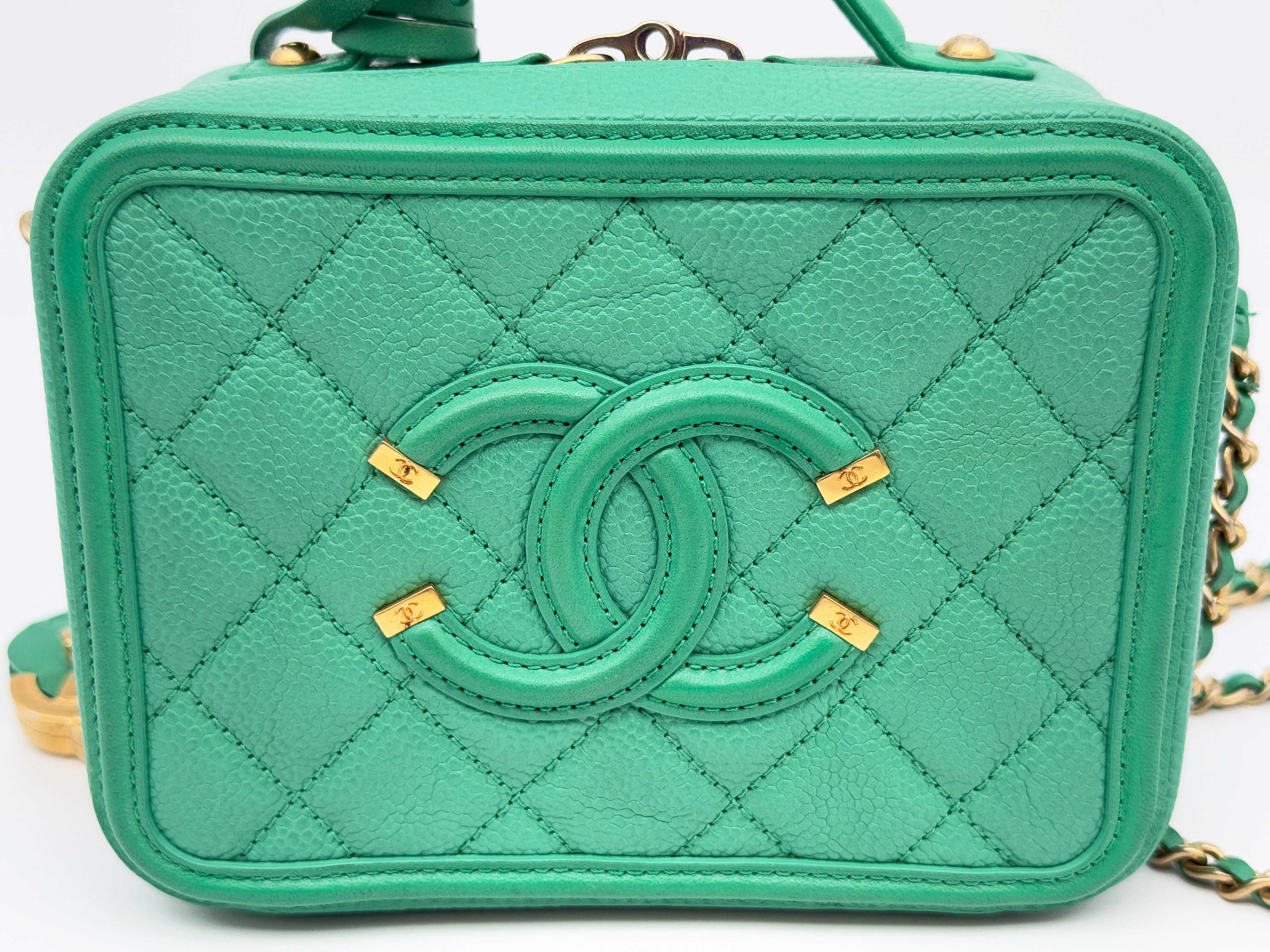 Chanel CC Filigree Mini Vanity Bag