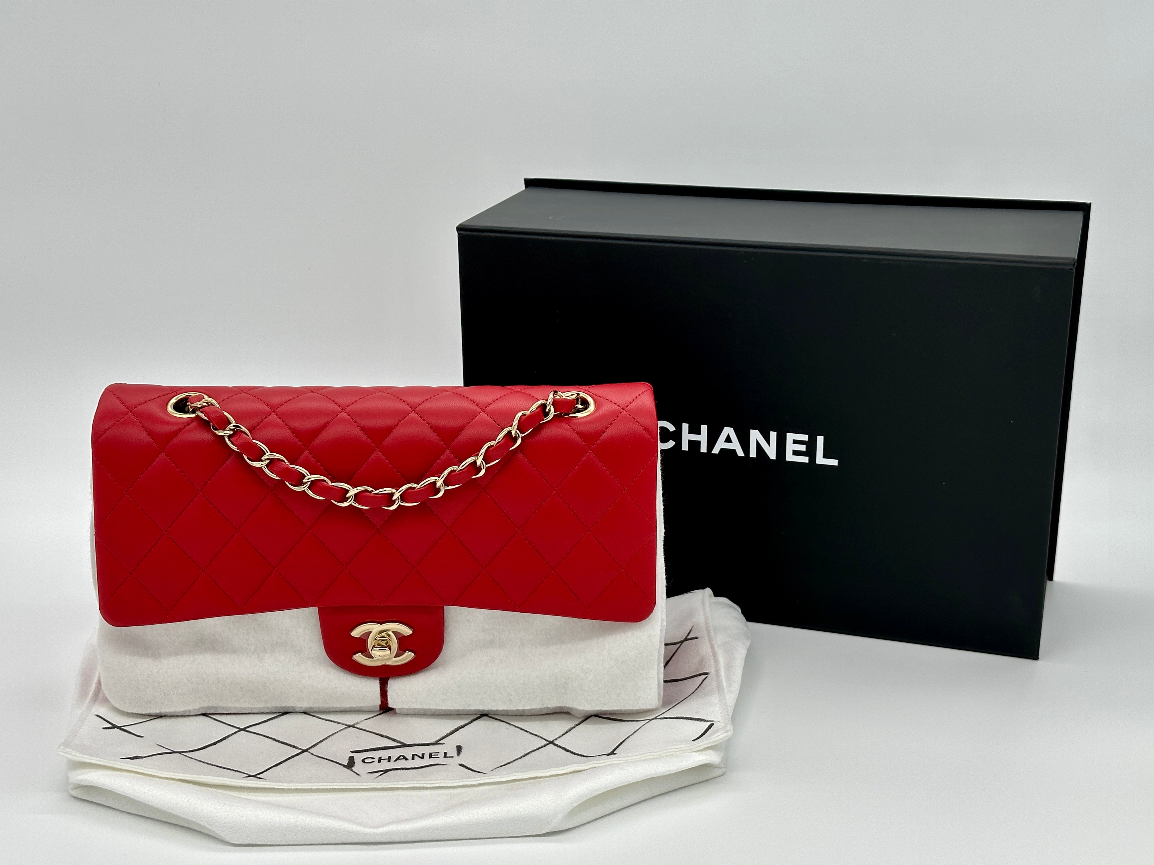 Sac à main à rabat classique moyen Chanel