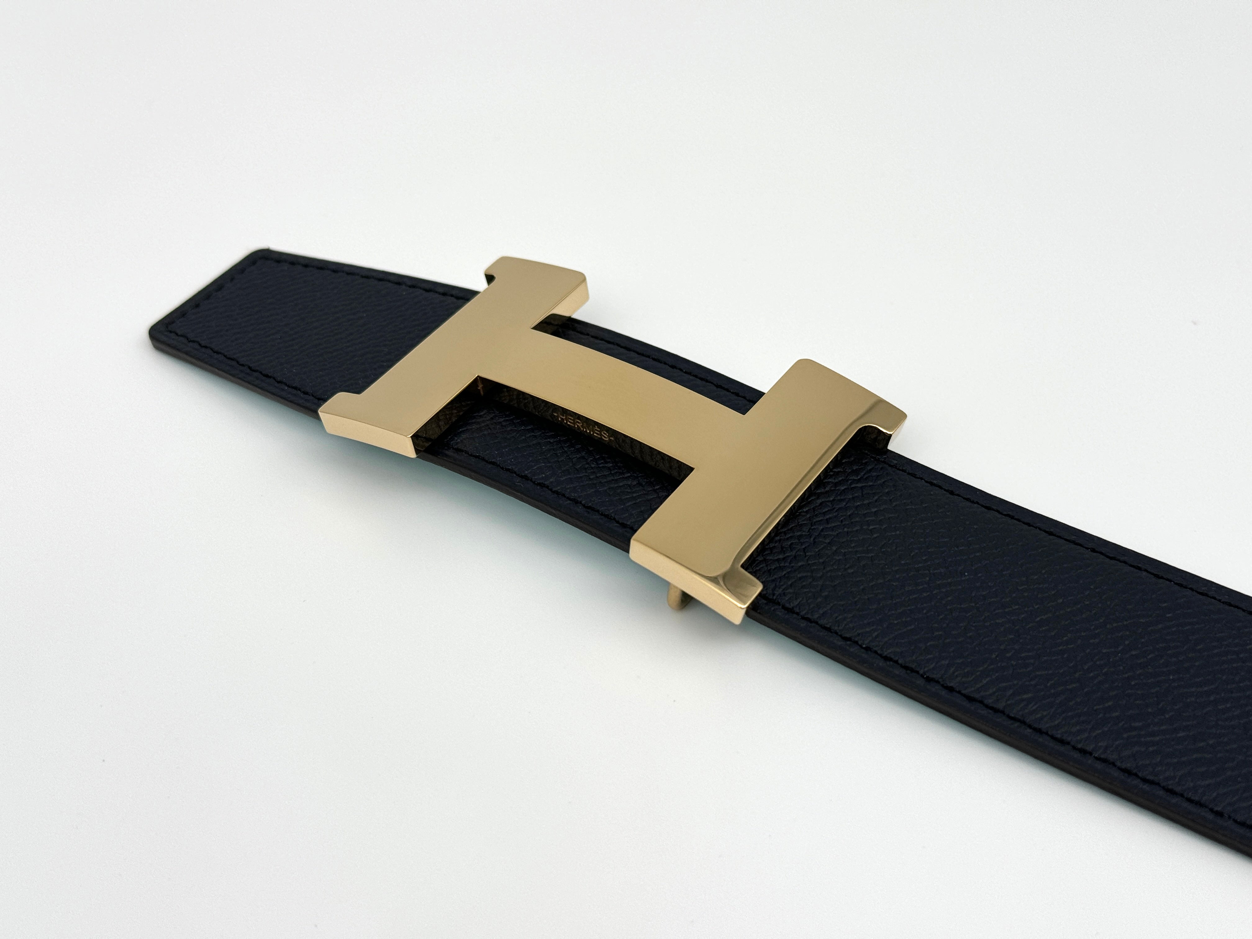 Hermès 38mm Reversible Belt with Permabrass Constance Buckle