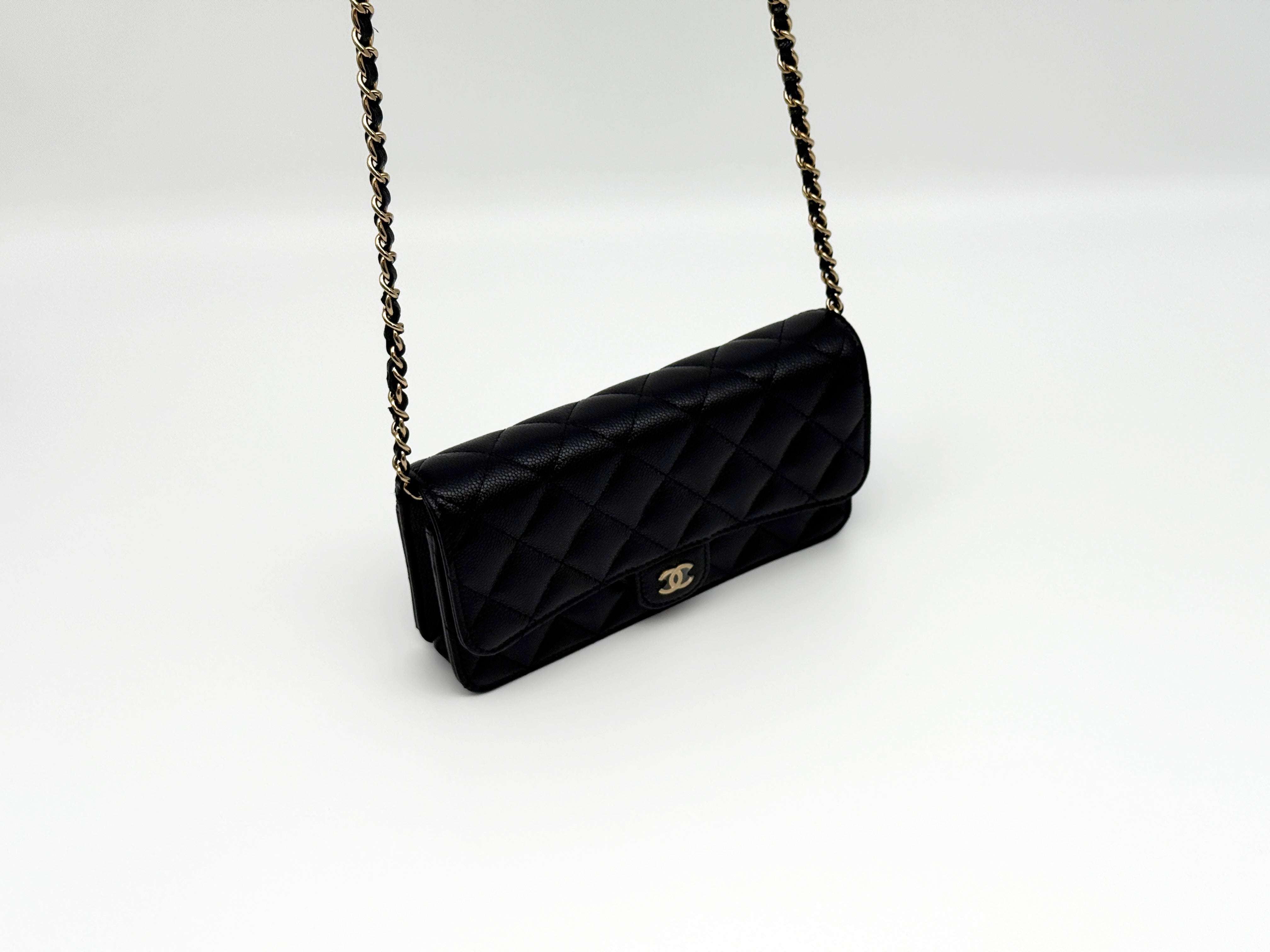 Chanel Small Wallet on Chain Phone Holder