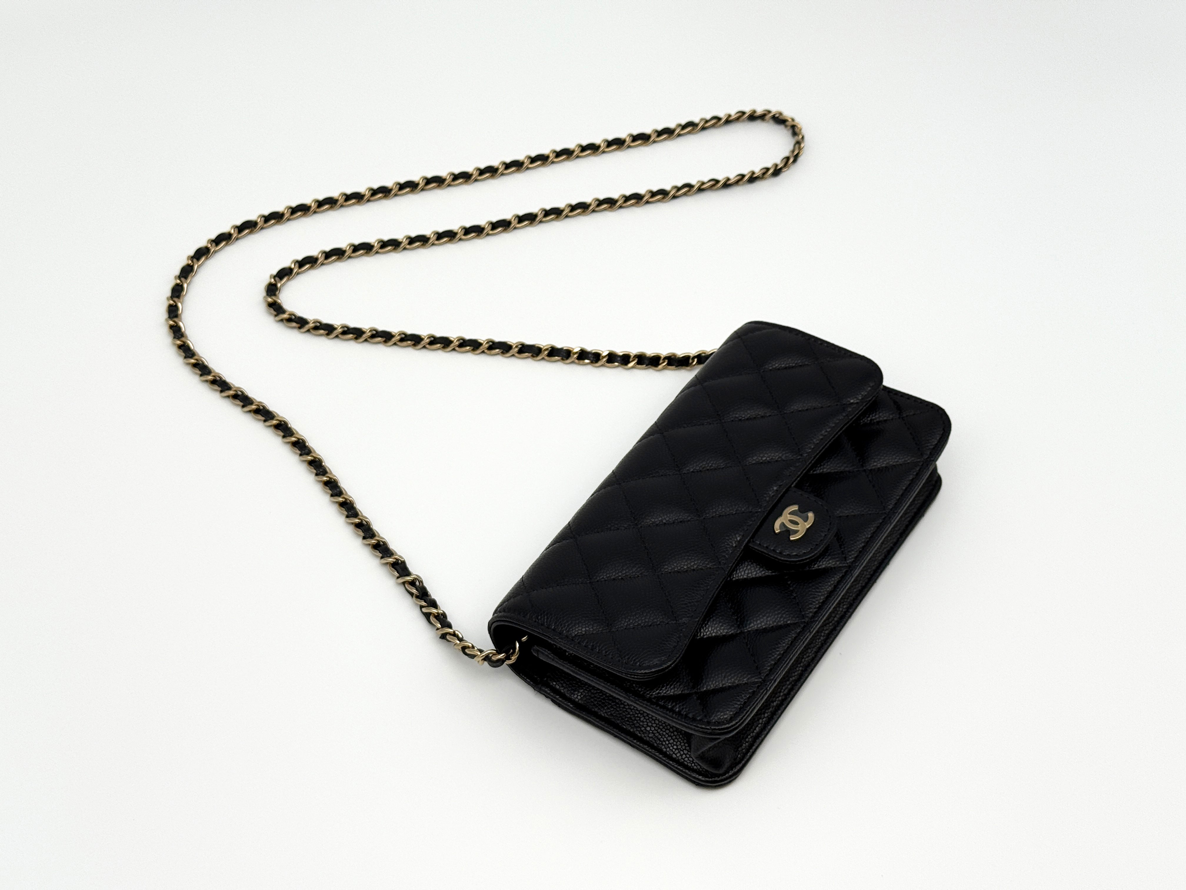 Chanel Small Wallet on Chain Phone Holder