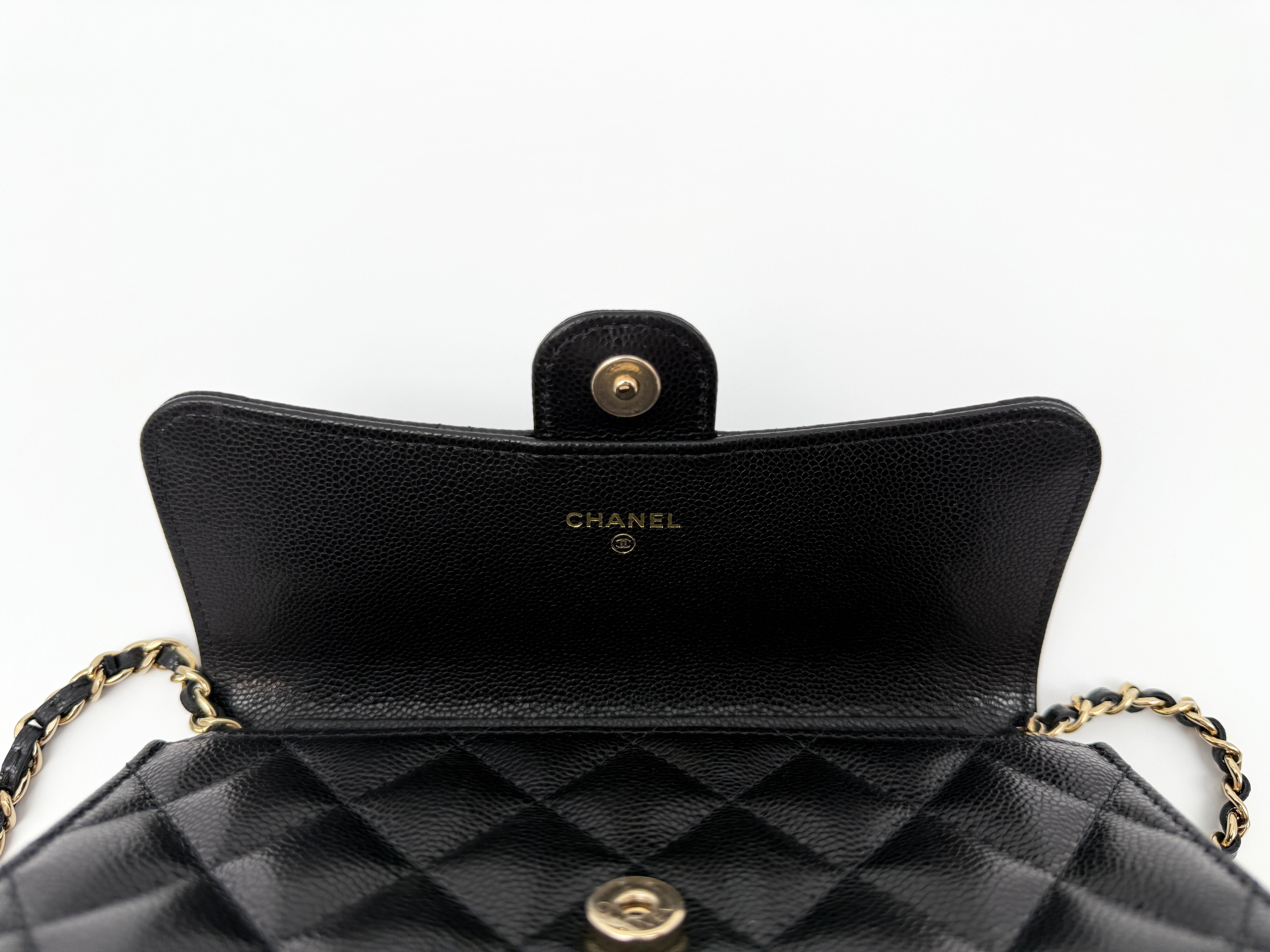 Chanel Small Wallet on Chain Phone Holder