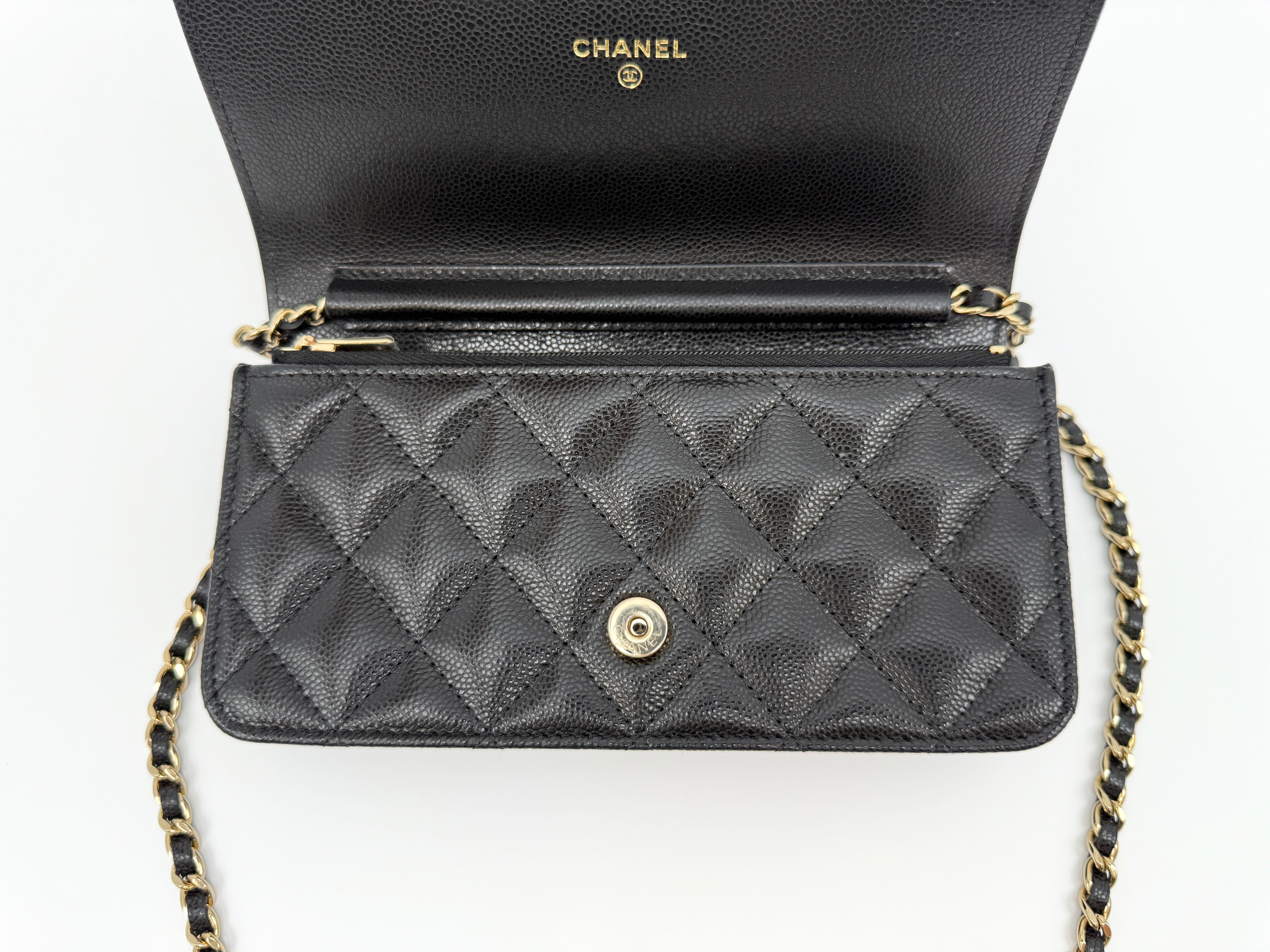 Chanel Small Wallet on Chain Phone Holder