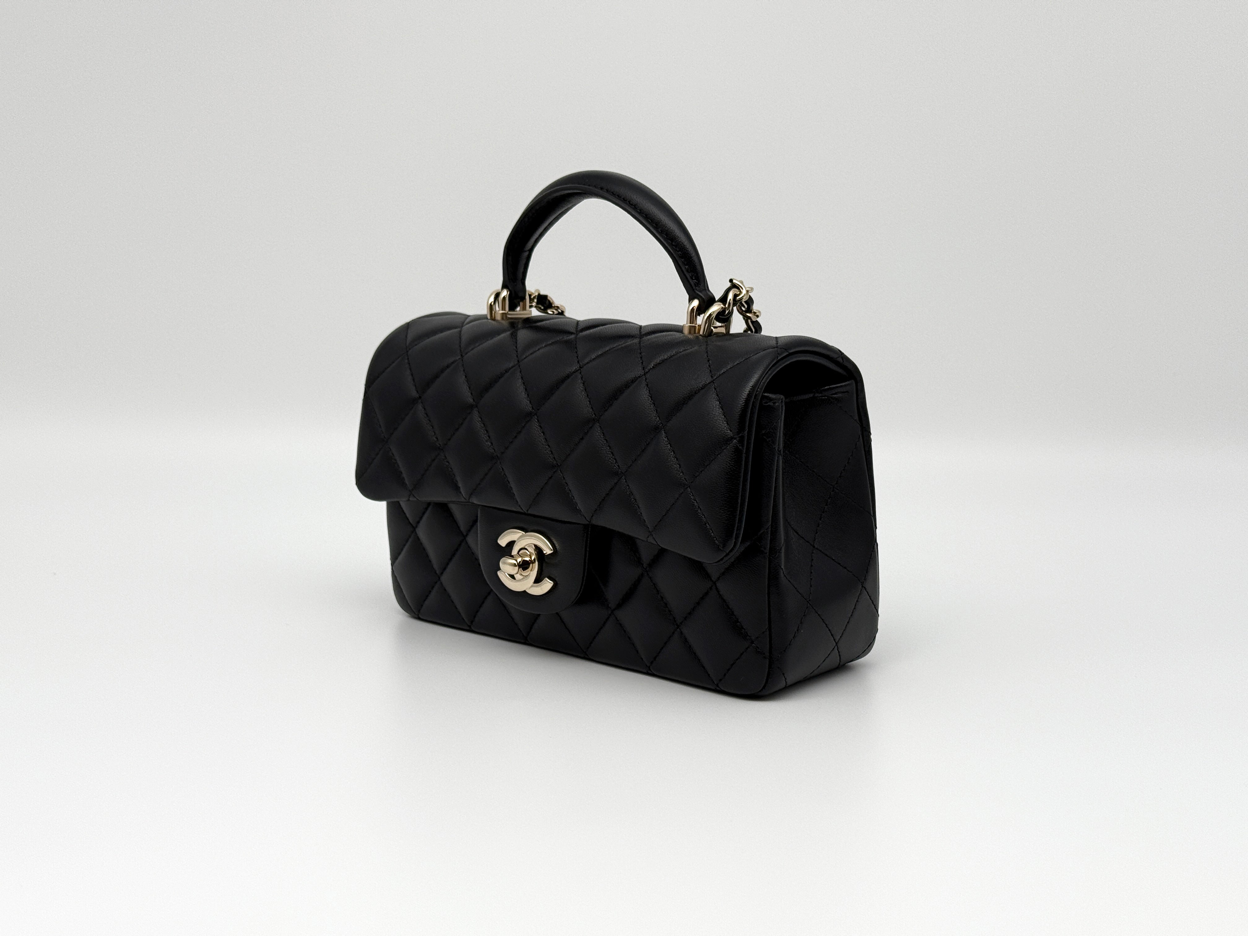 Chanel Classic Mini Flap Top Handle Handbag