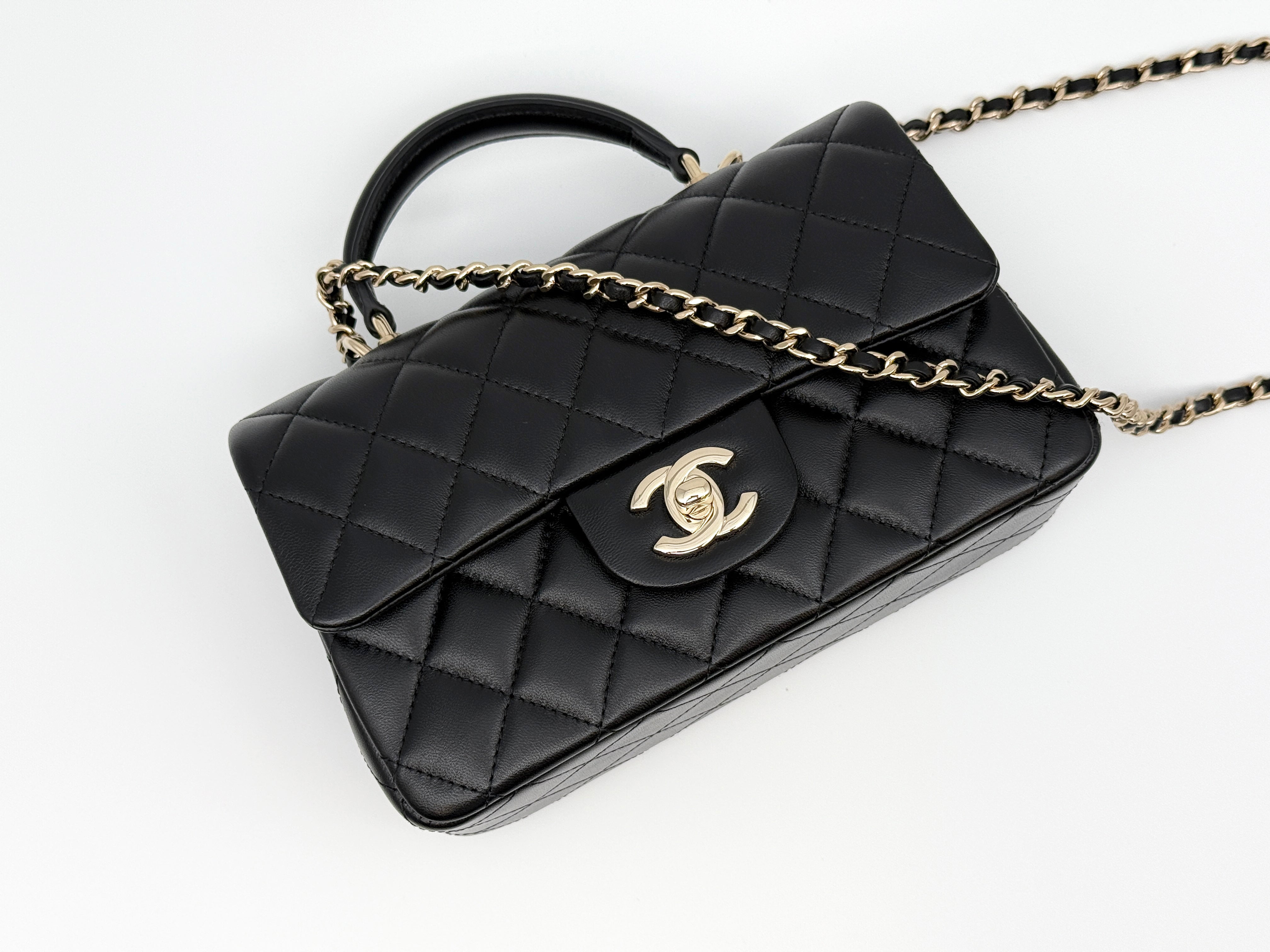 Chanel Classic Mini Flap Top Handle Handbag