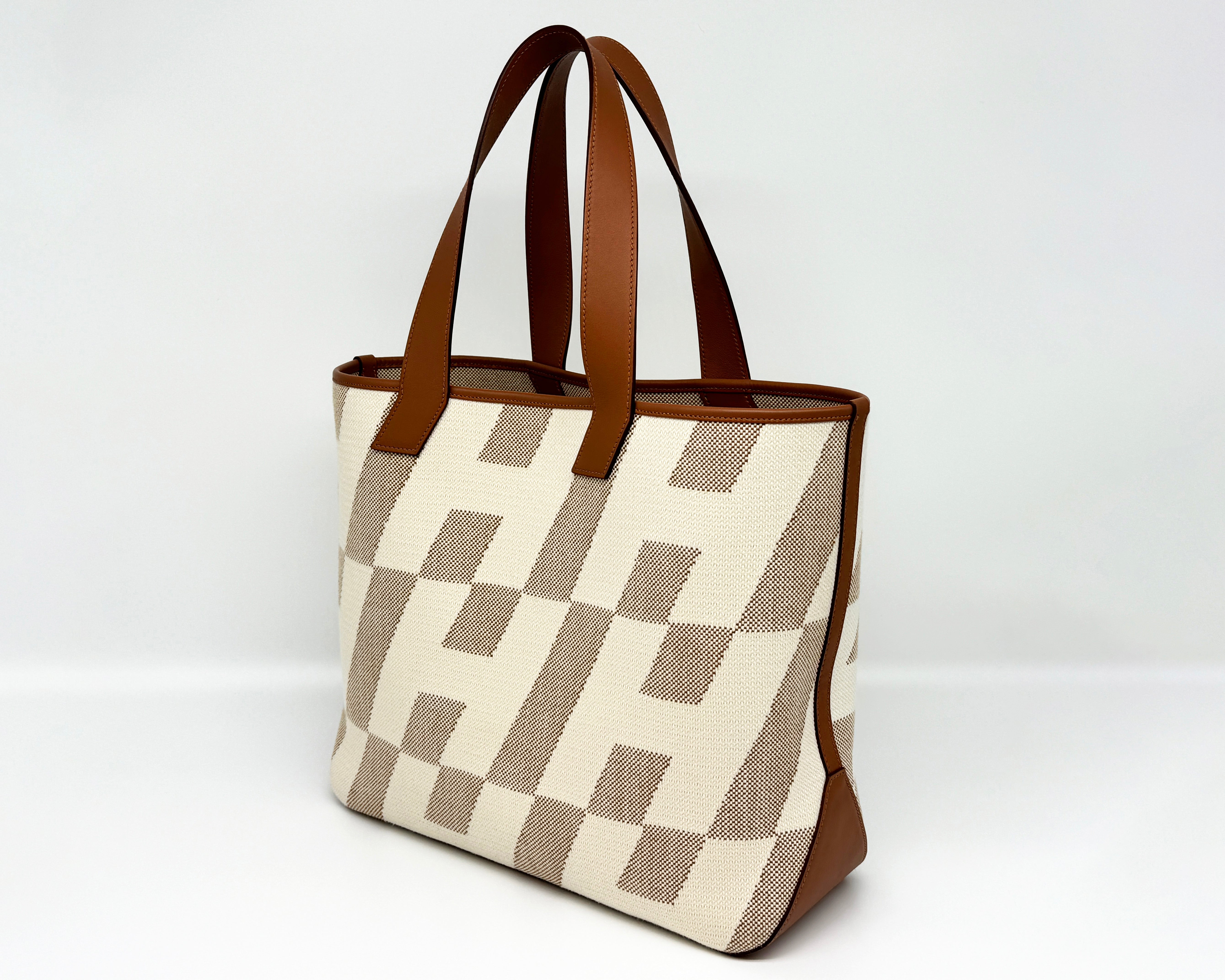 Hermès Cabas H En Biais 40 Tote Handbag