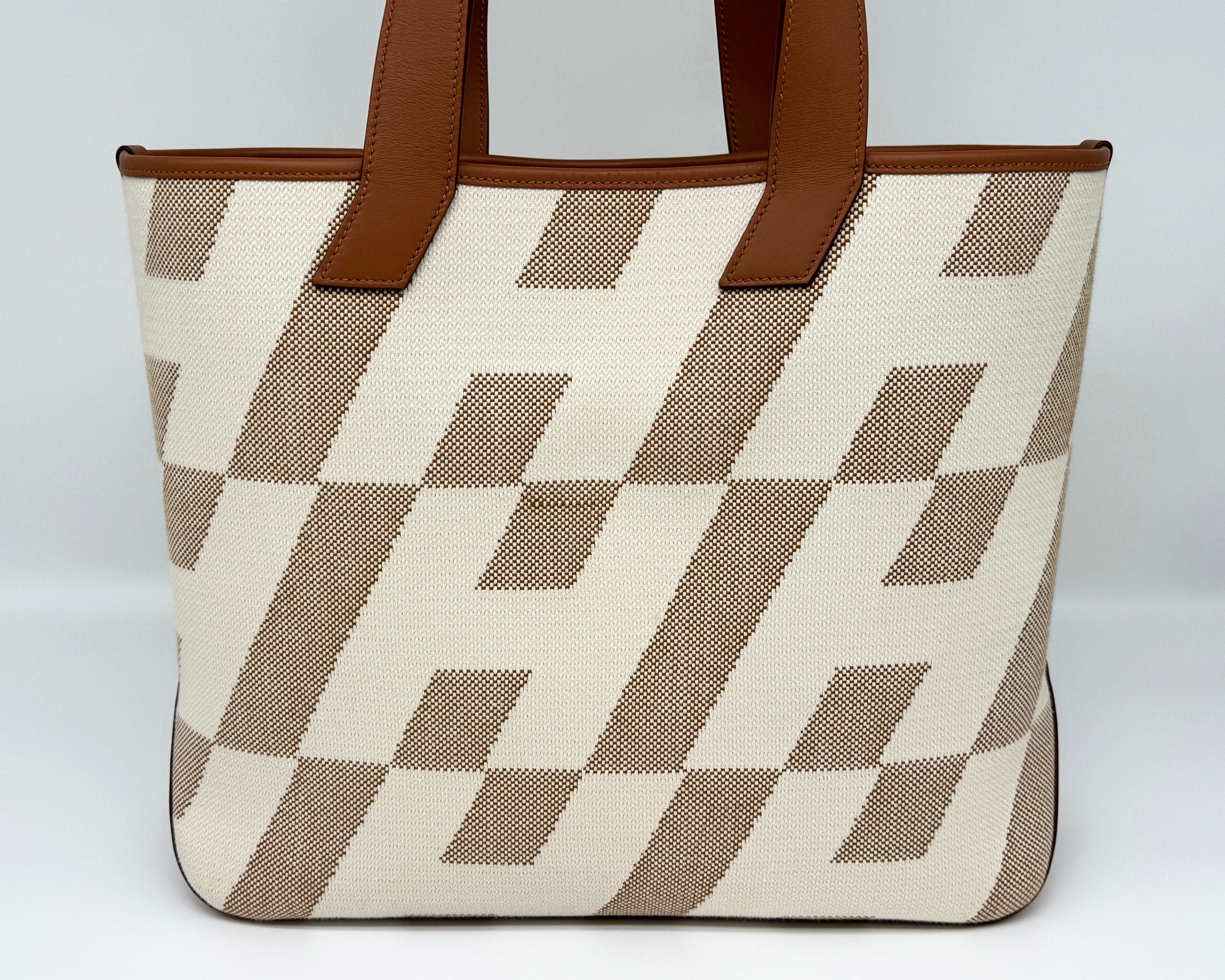 Hermès Cabas H En Biais 40 Tote Handbag
