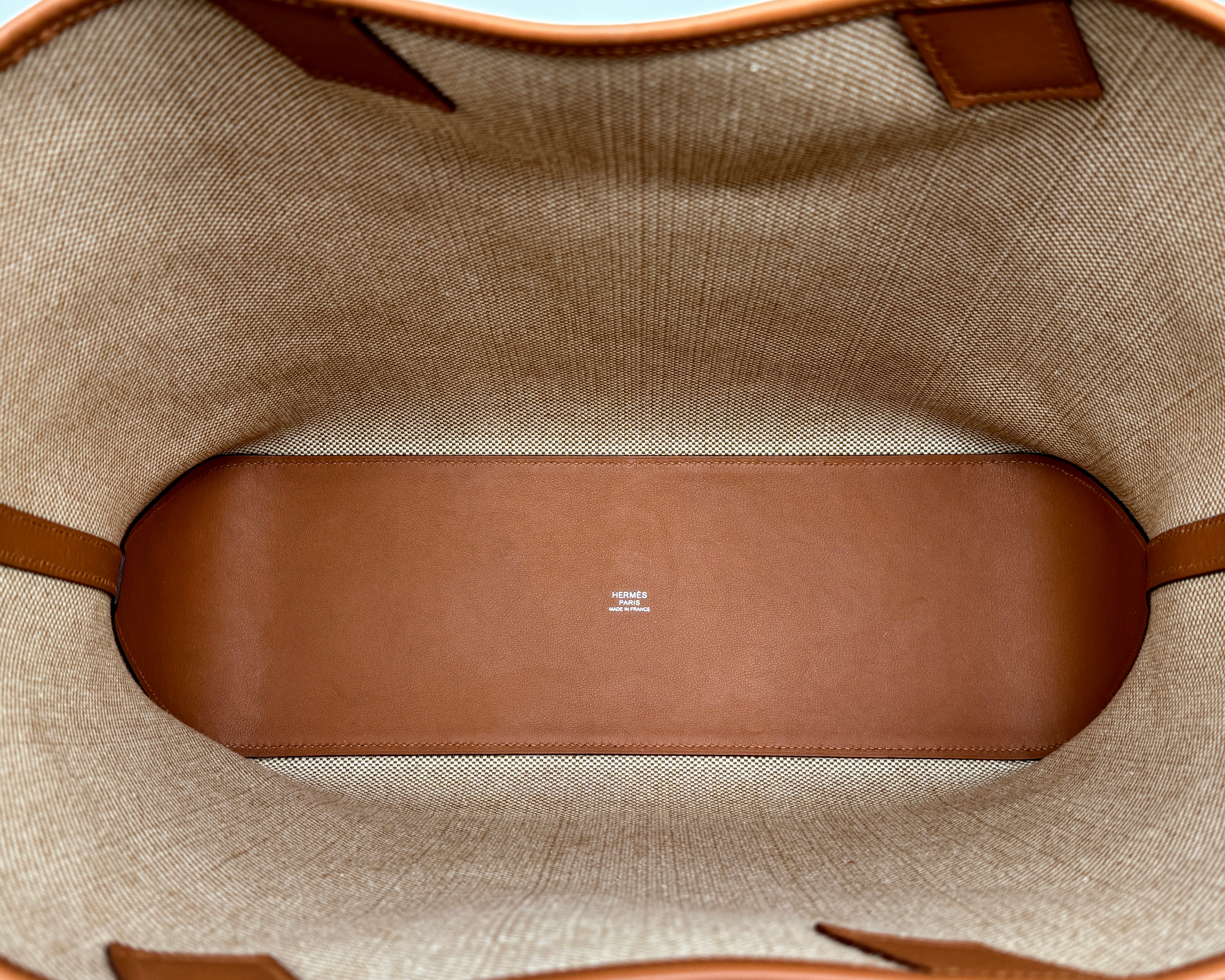 Hermès Cabas H En Biais 40 Tote Handbag