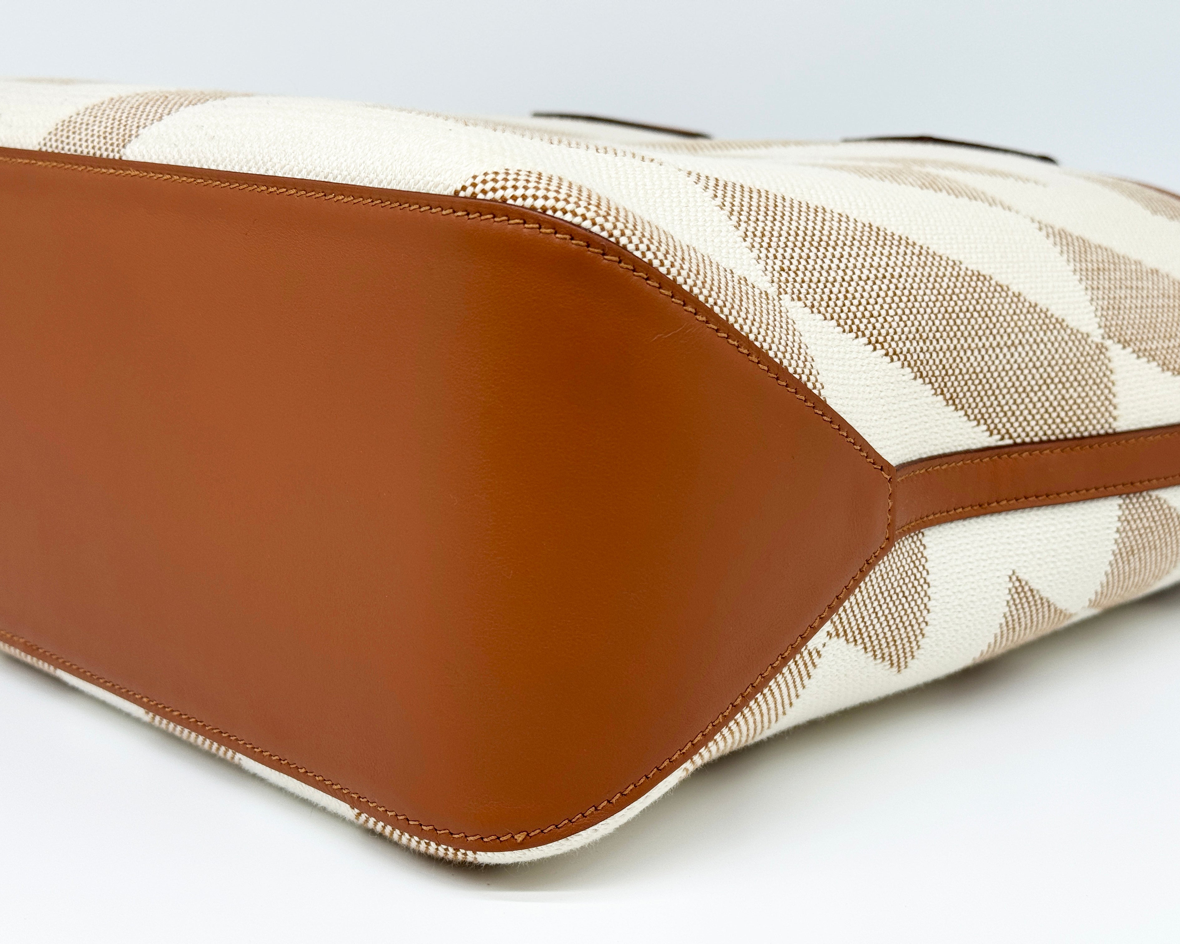 Hermès Cabas H En Biais 40 Tote Handbag