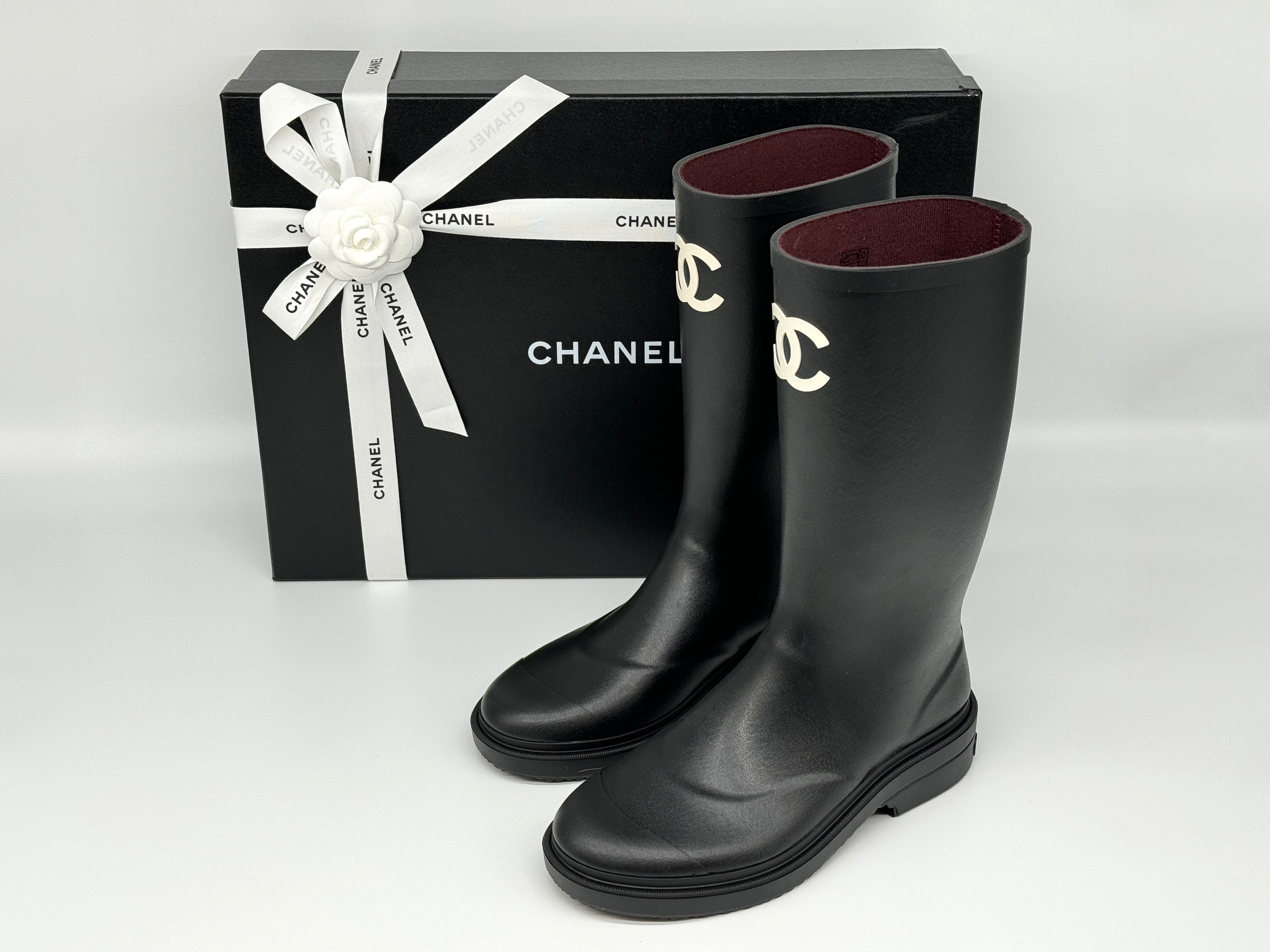 Chanel Rubber Rain Boots