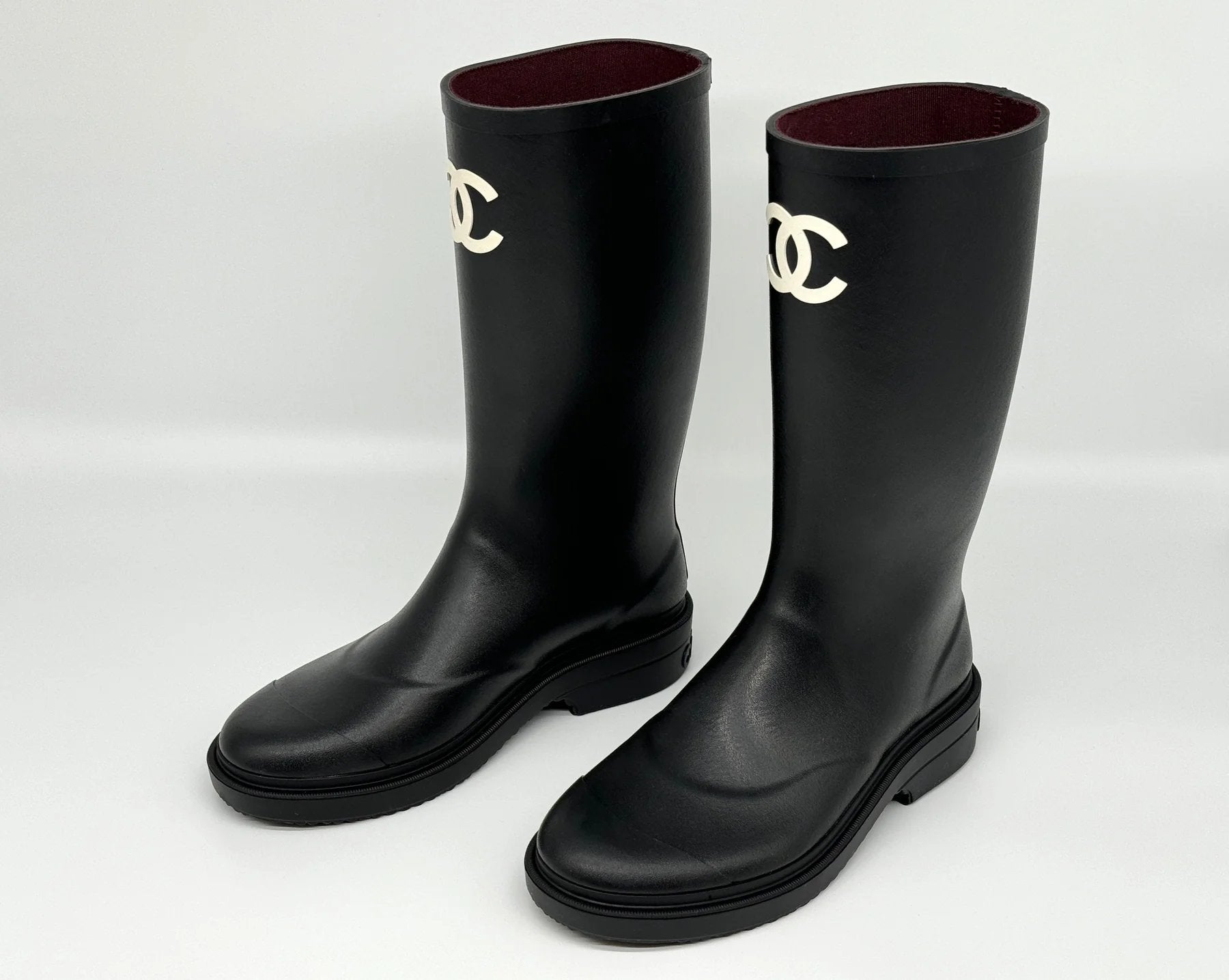 *HOT* Chanel Rubber Rain Boots