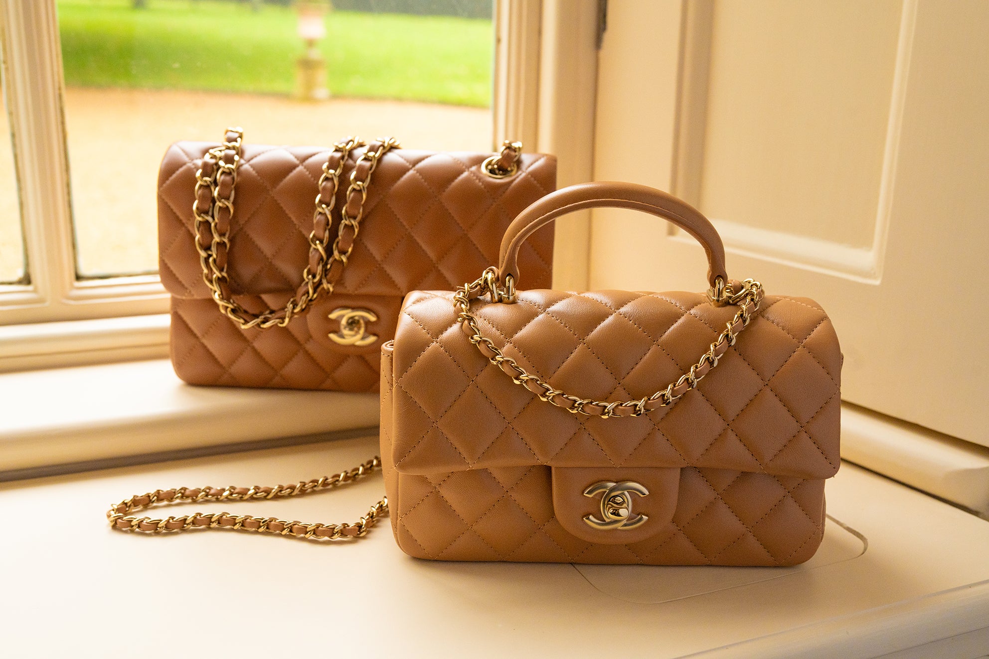 Chanel Mini Flap Top Handle Handbag