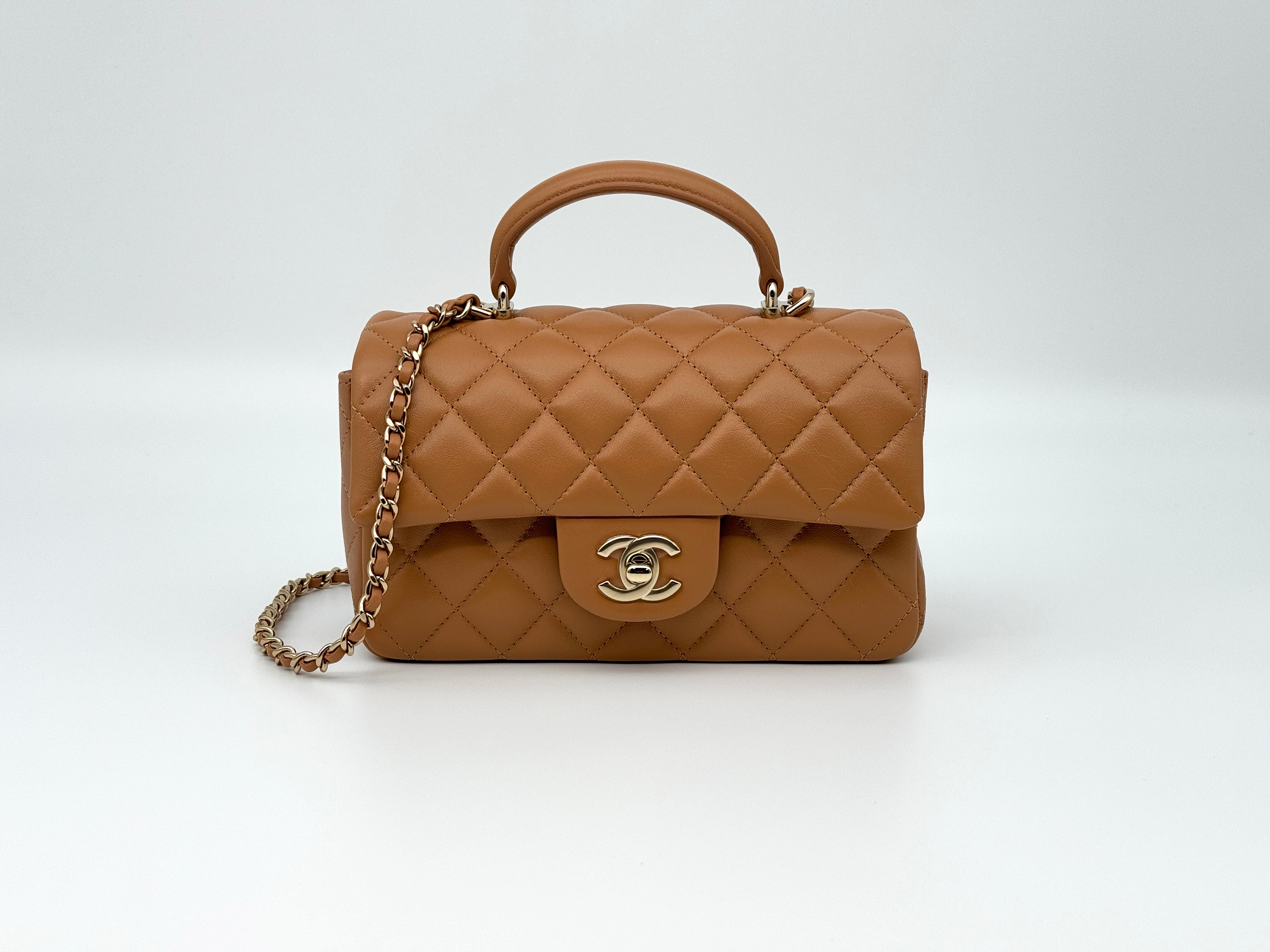 Chanel Mini Flap Top Handle Handbag