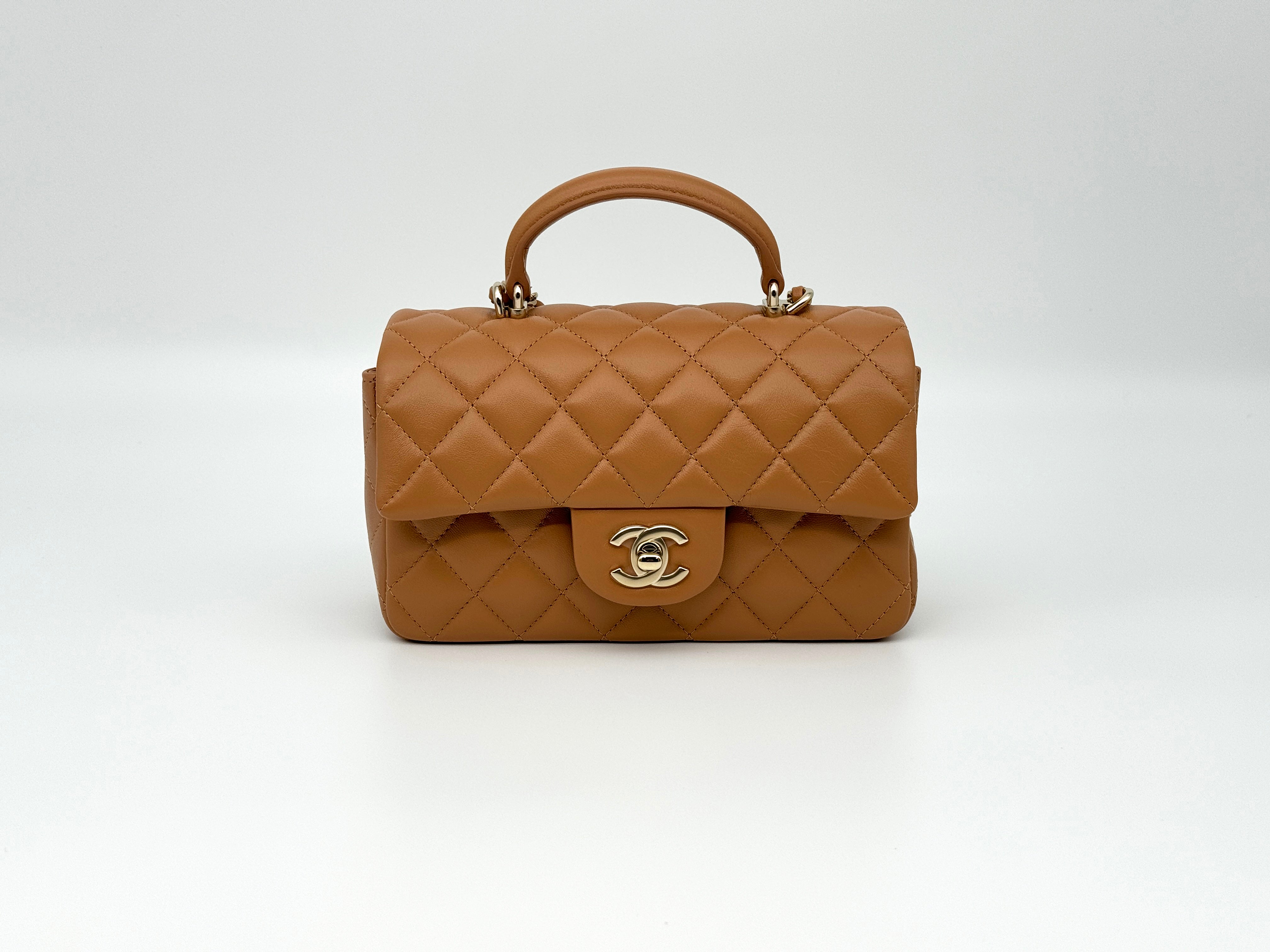 Chanel Mini Flap Top Handle Handbag