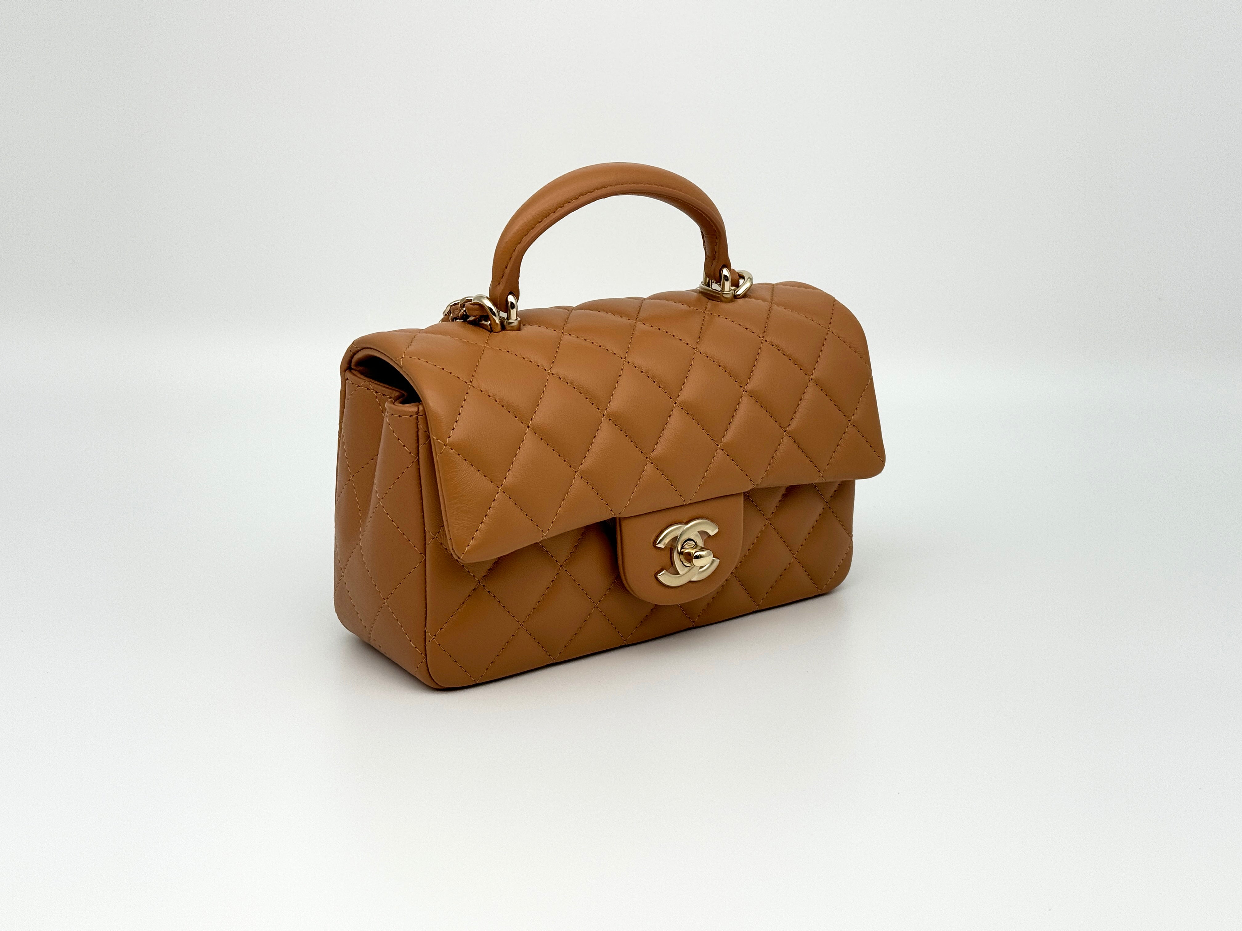 Chanel Mini Flap Top Handle Handbag