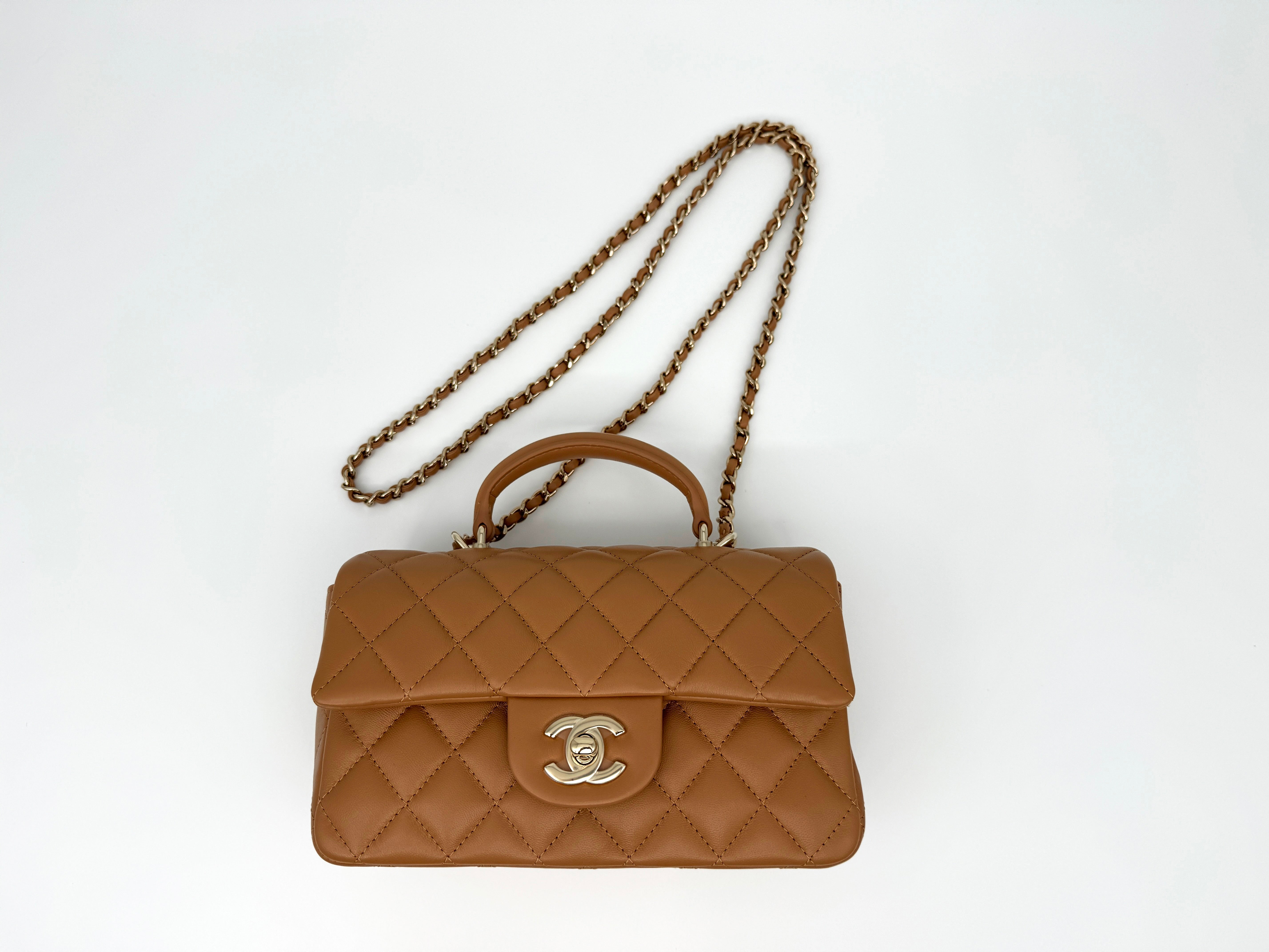 Chanel Mini Flap Top Handle Handbag