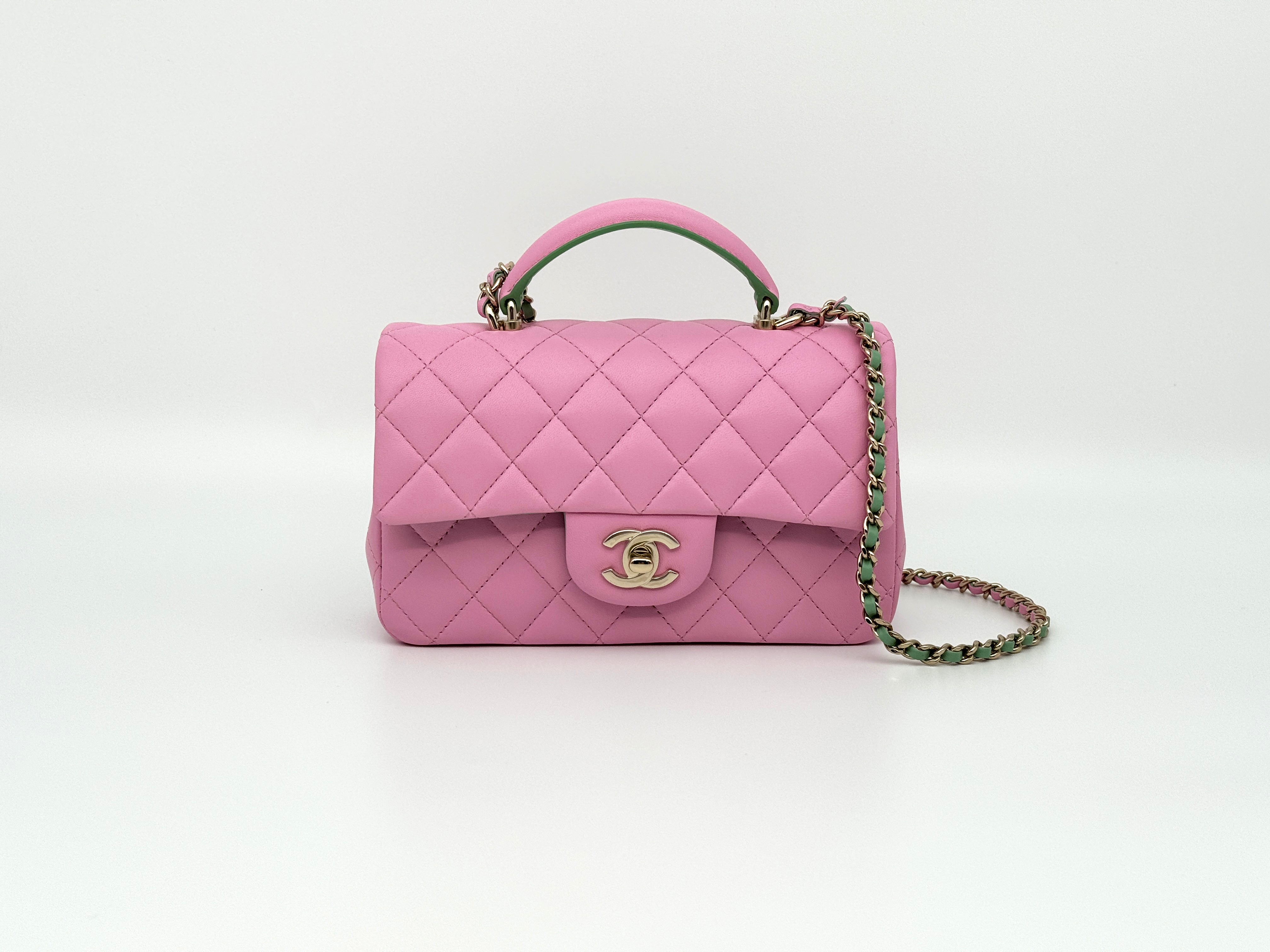 Chanel Mini Flap Top Handle Handbag