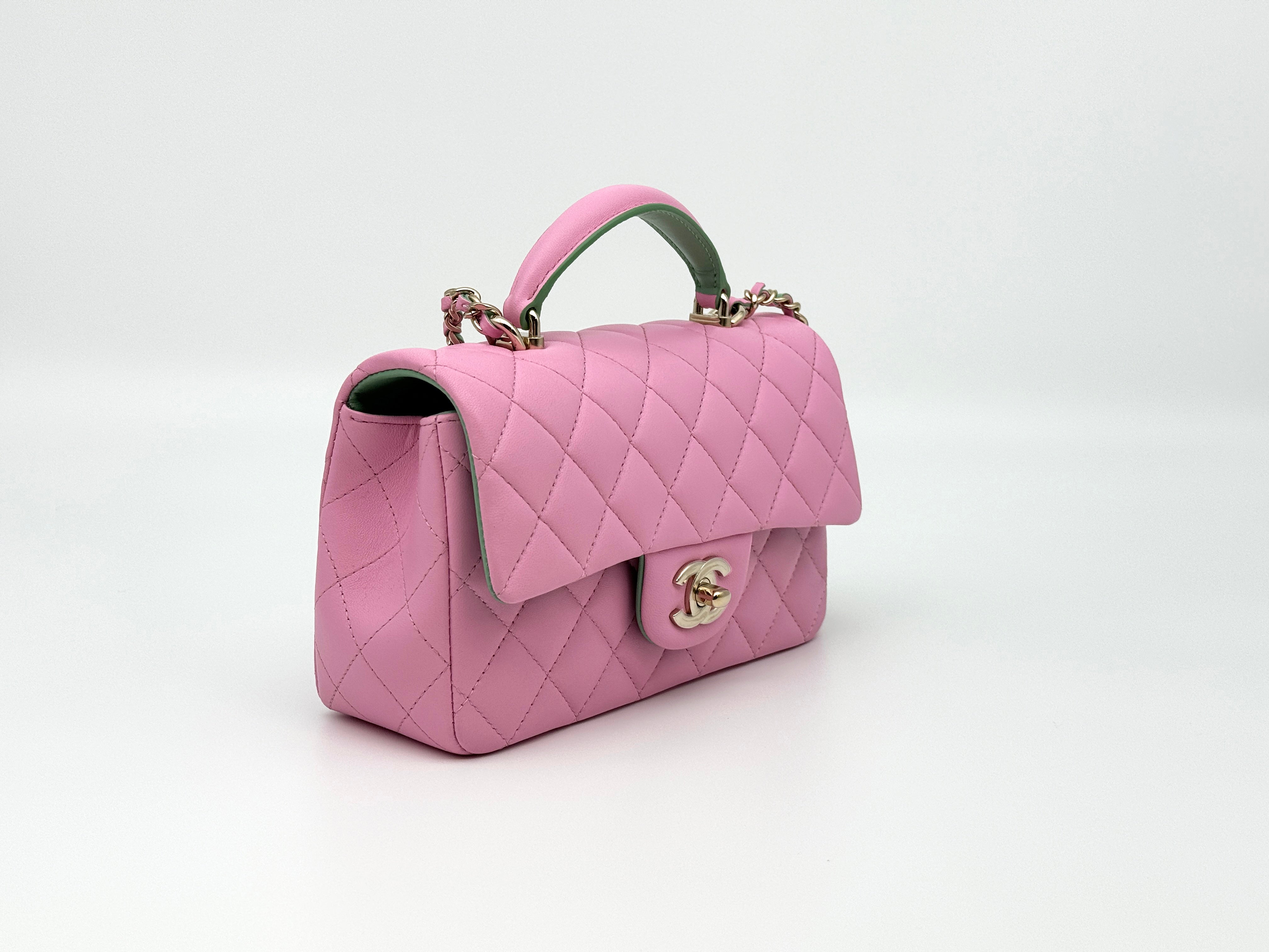 Chanel Mini Flap Top Handle Handbag