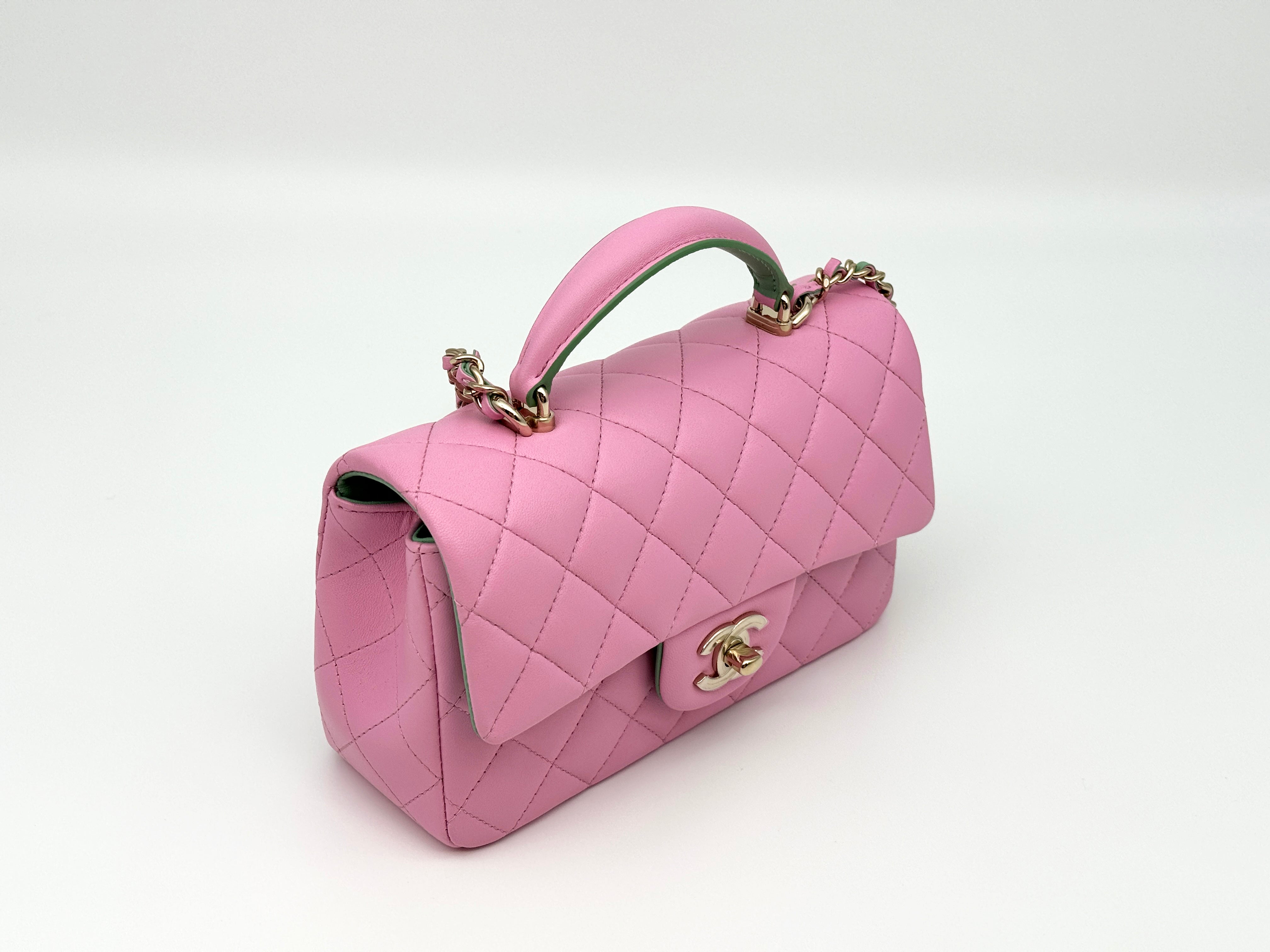 Chanel Mini Flap Top Handle Handbag