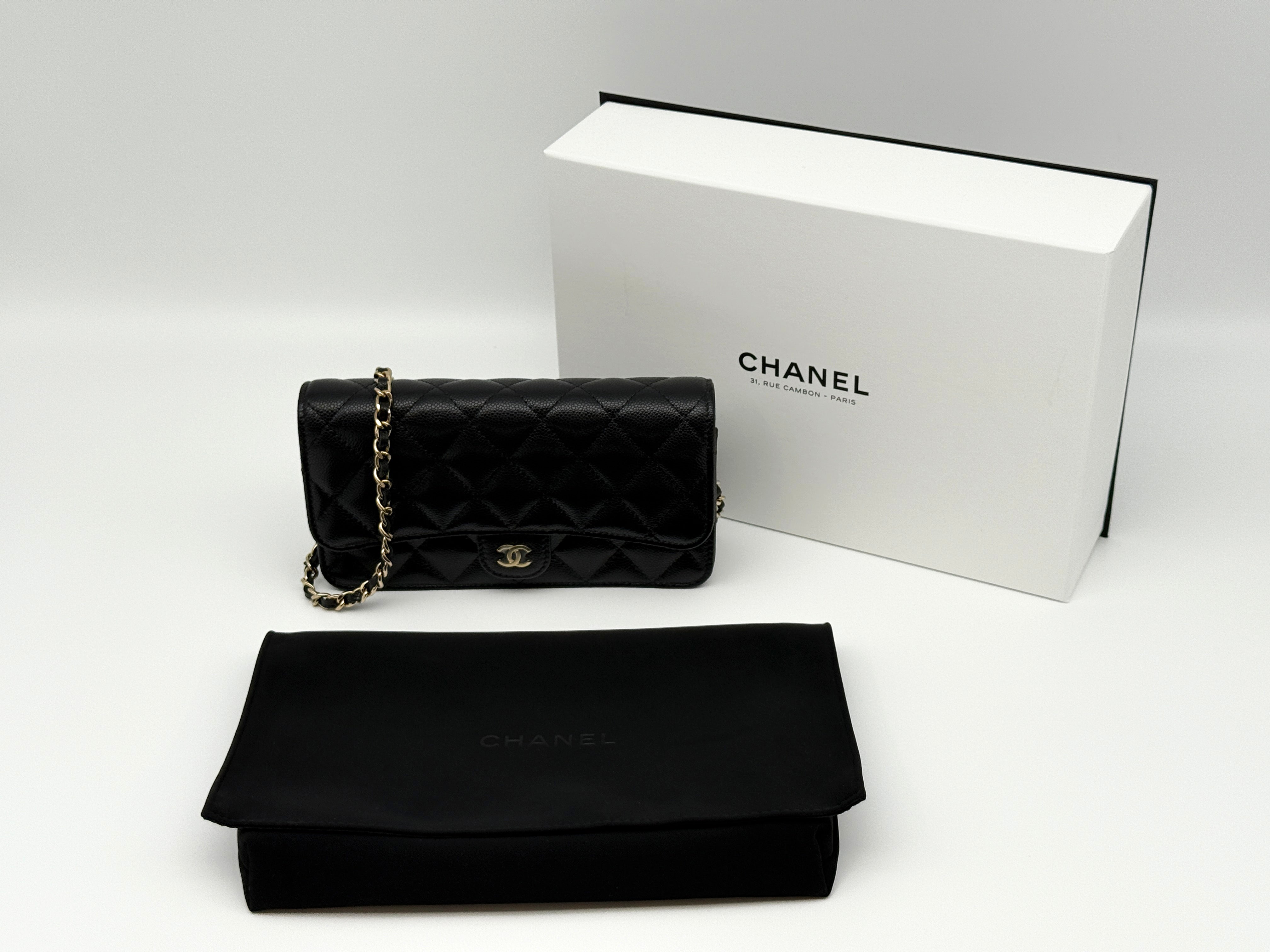 Chanel Small Wallet on Chain Phone Holder