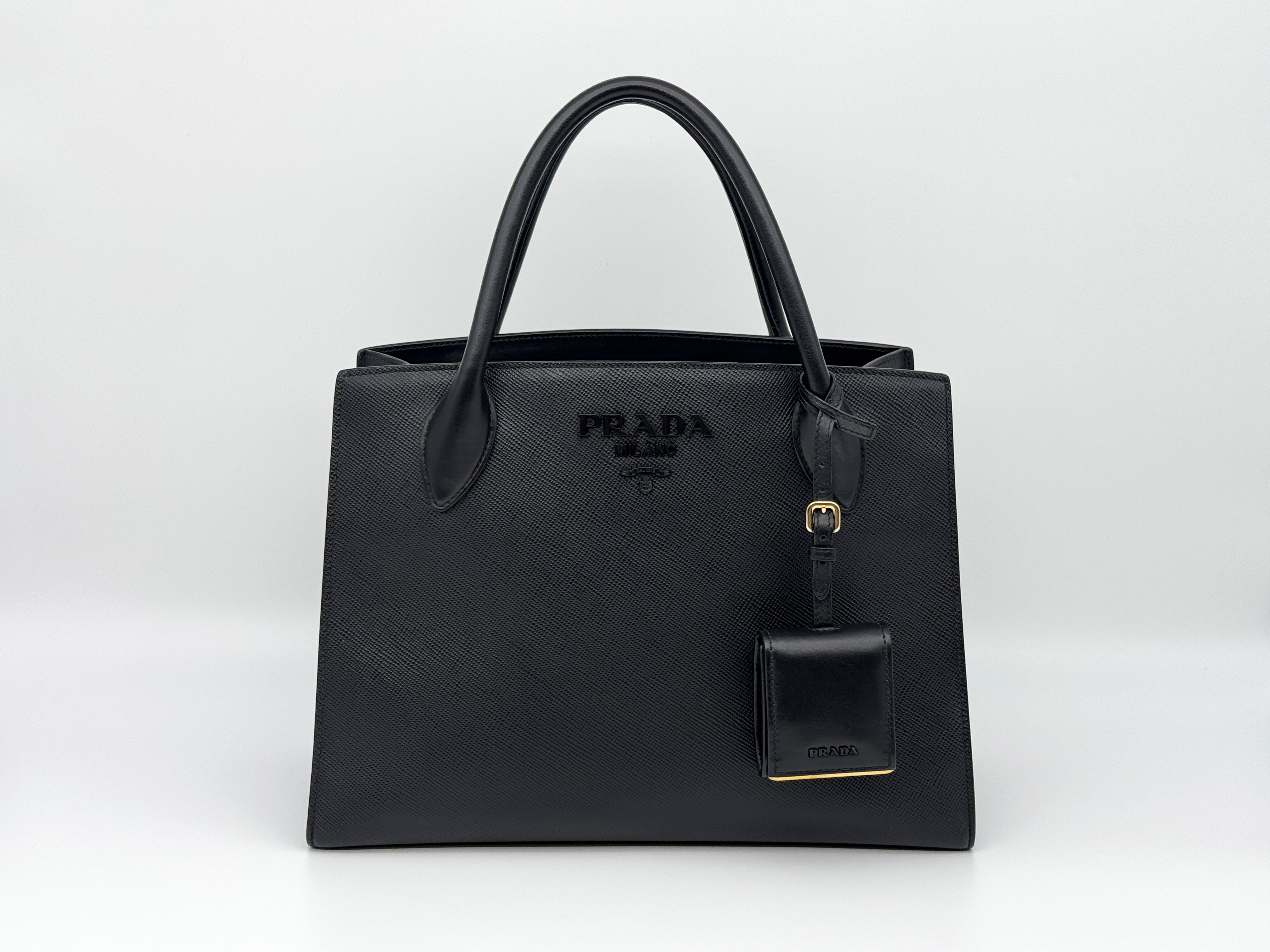 Prada Monochrome 2 Way Tote Bag