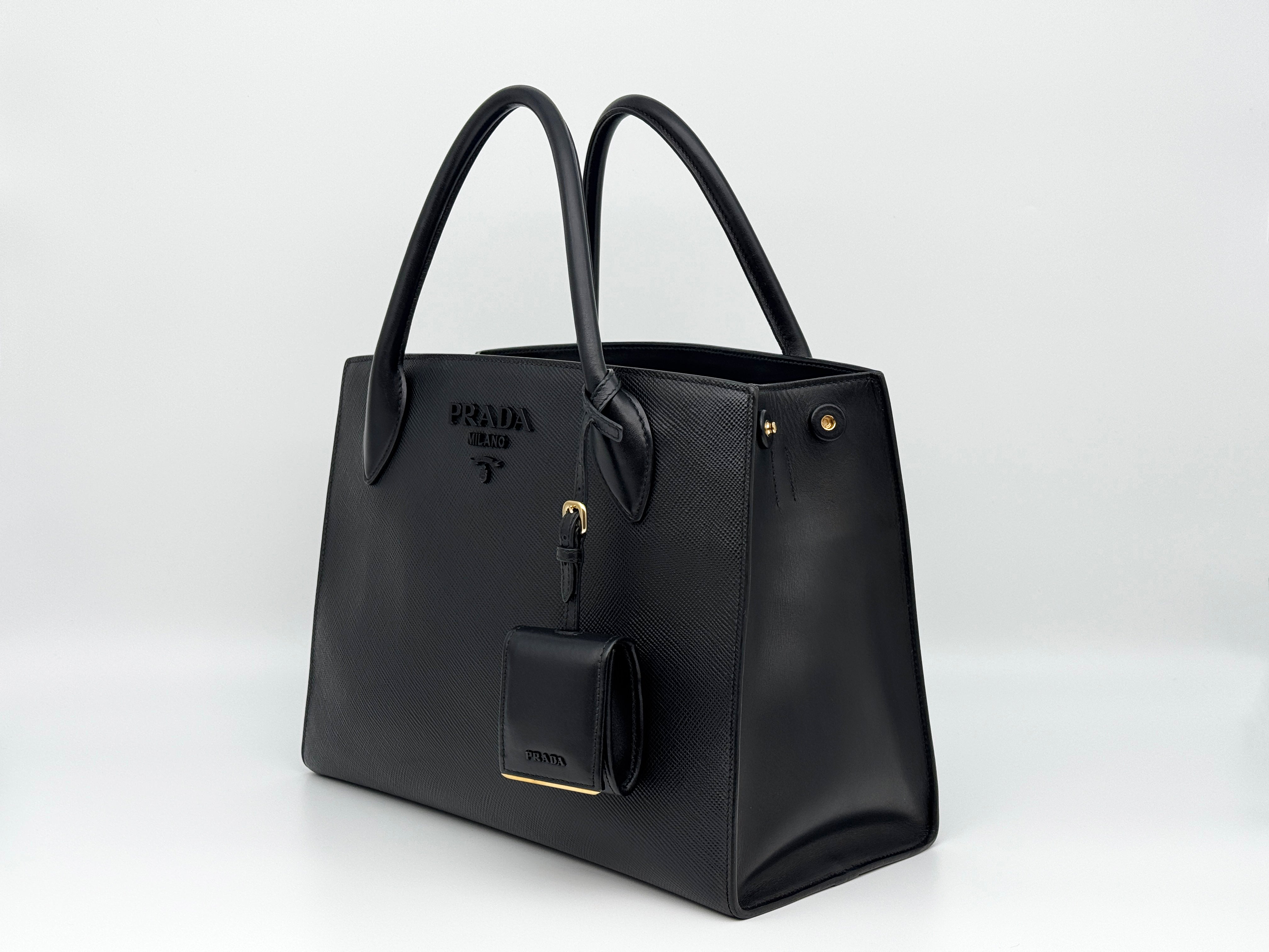 Prada Monochrome 2 Way Tote Bag