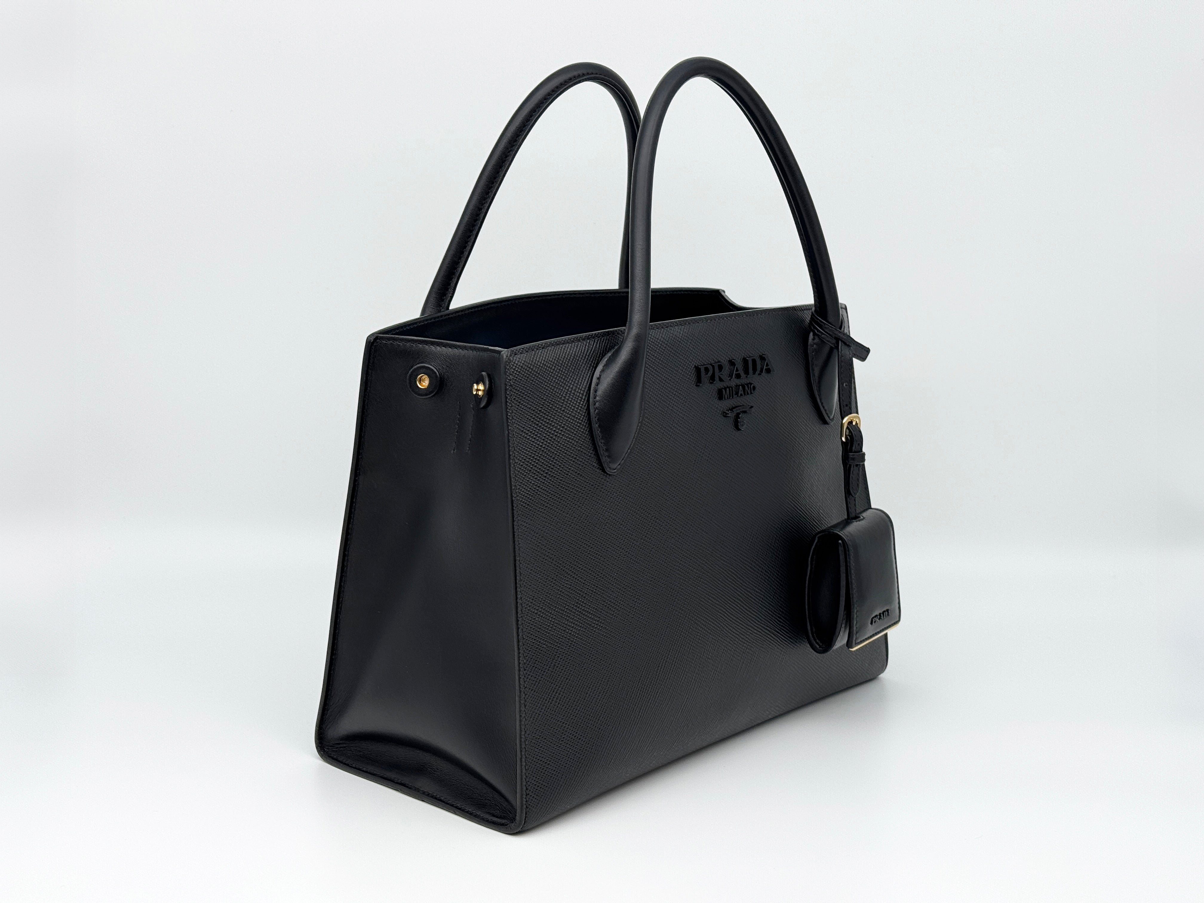 Prada Monochrome 2 Way Tote Bag