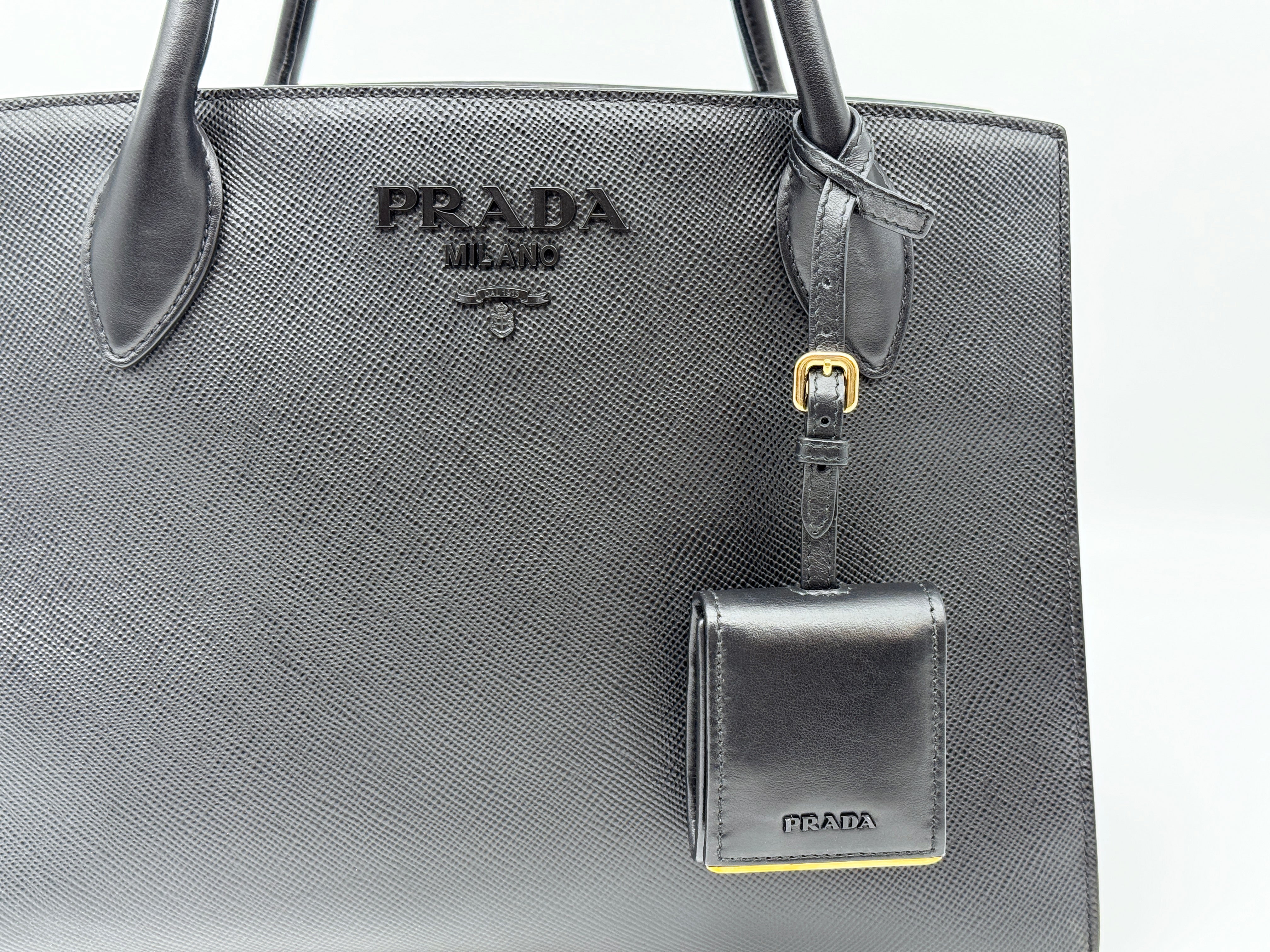 Prada Monochrome 2 Way Tote Bag