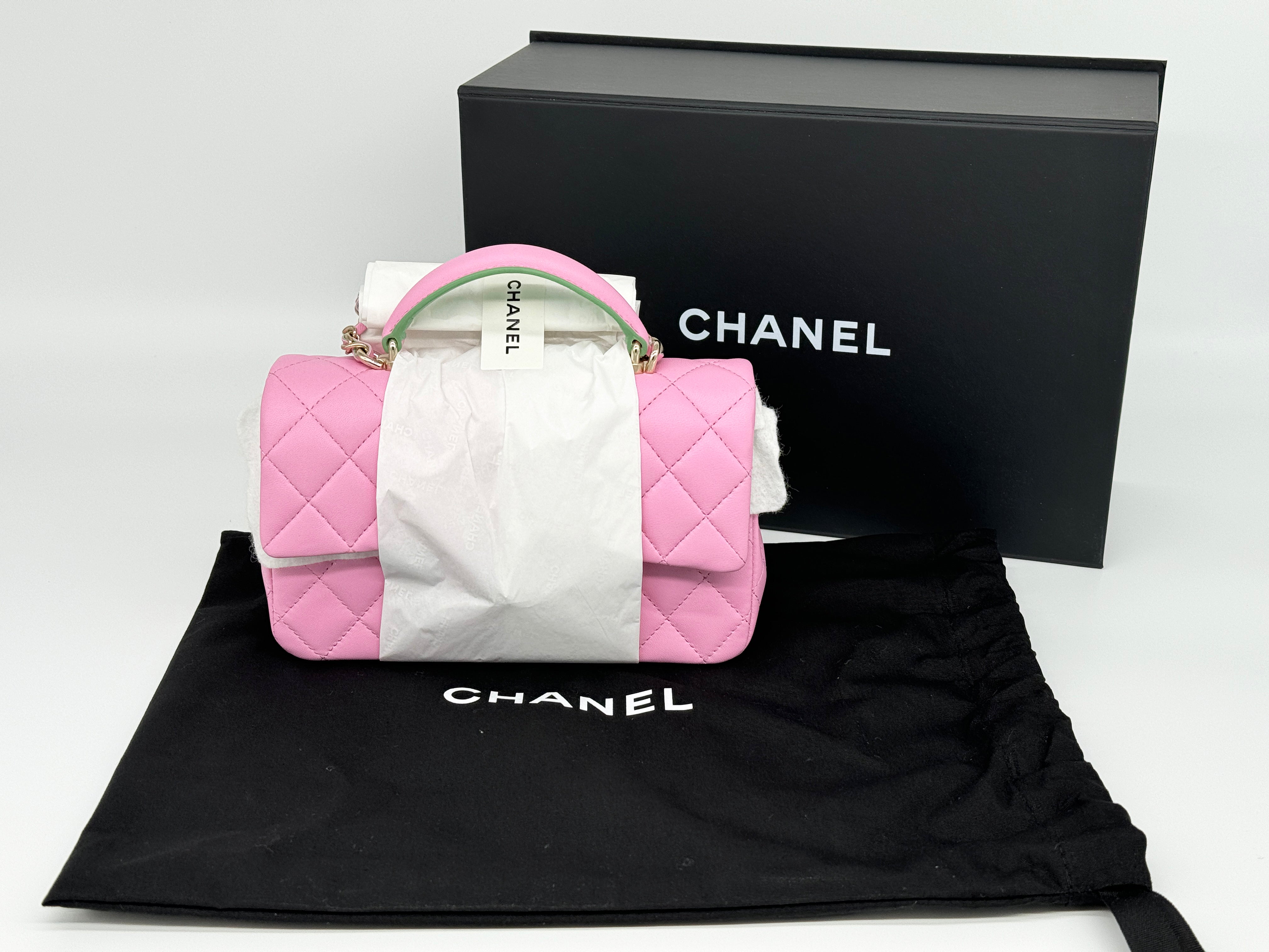 Chanel Mini Flap Top Handle Handbag