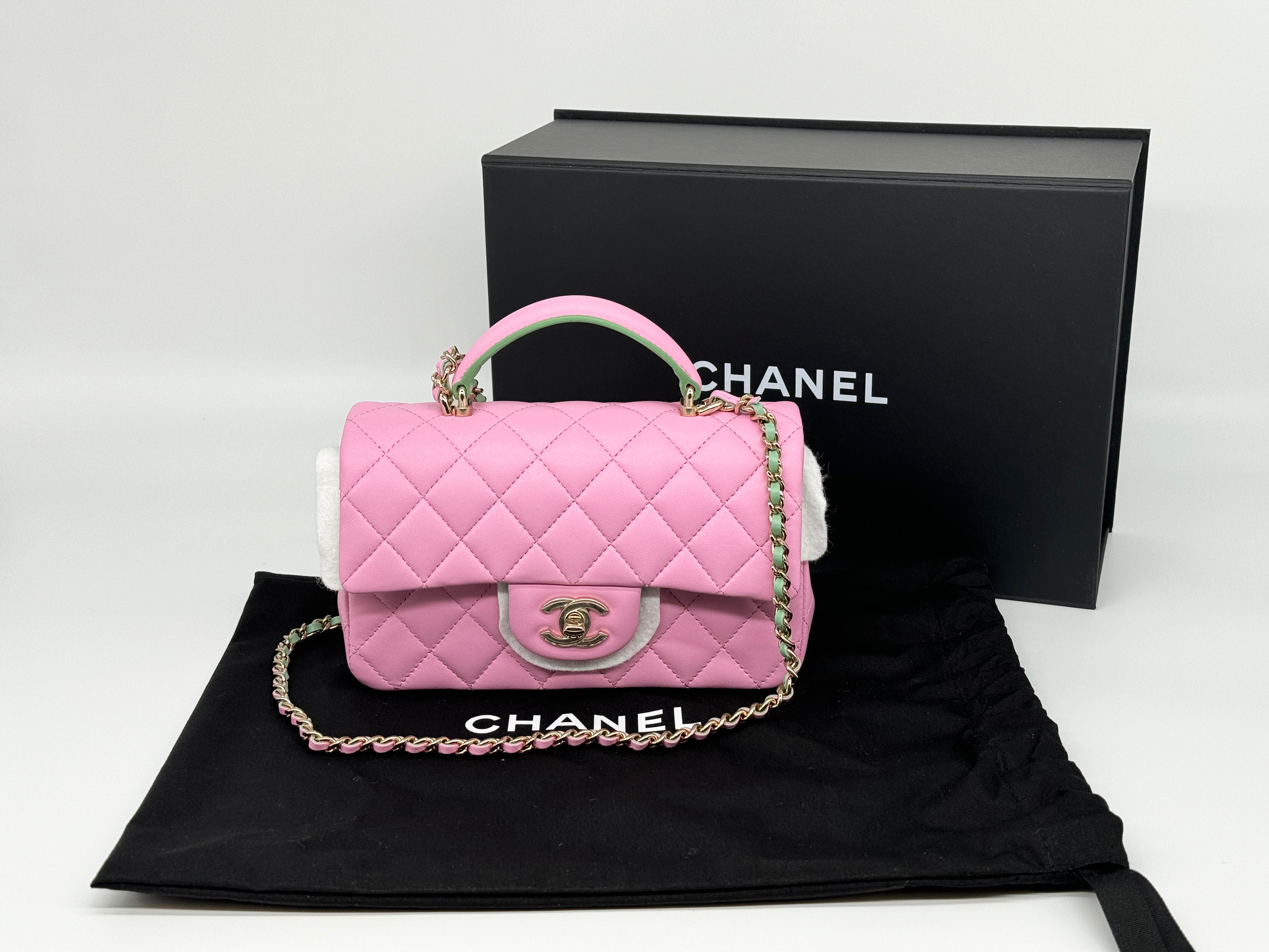 Chanel Mini Flap Top Handle Handbag