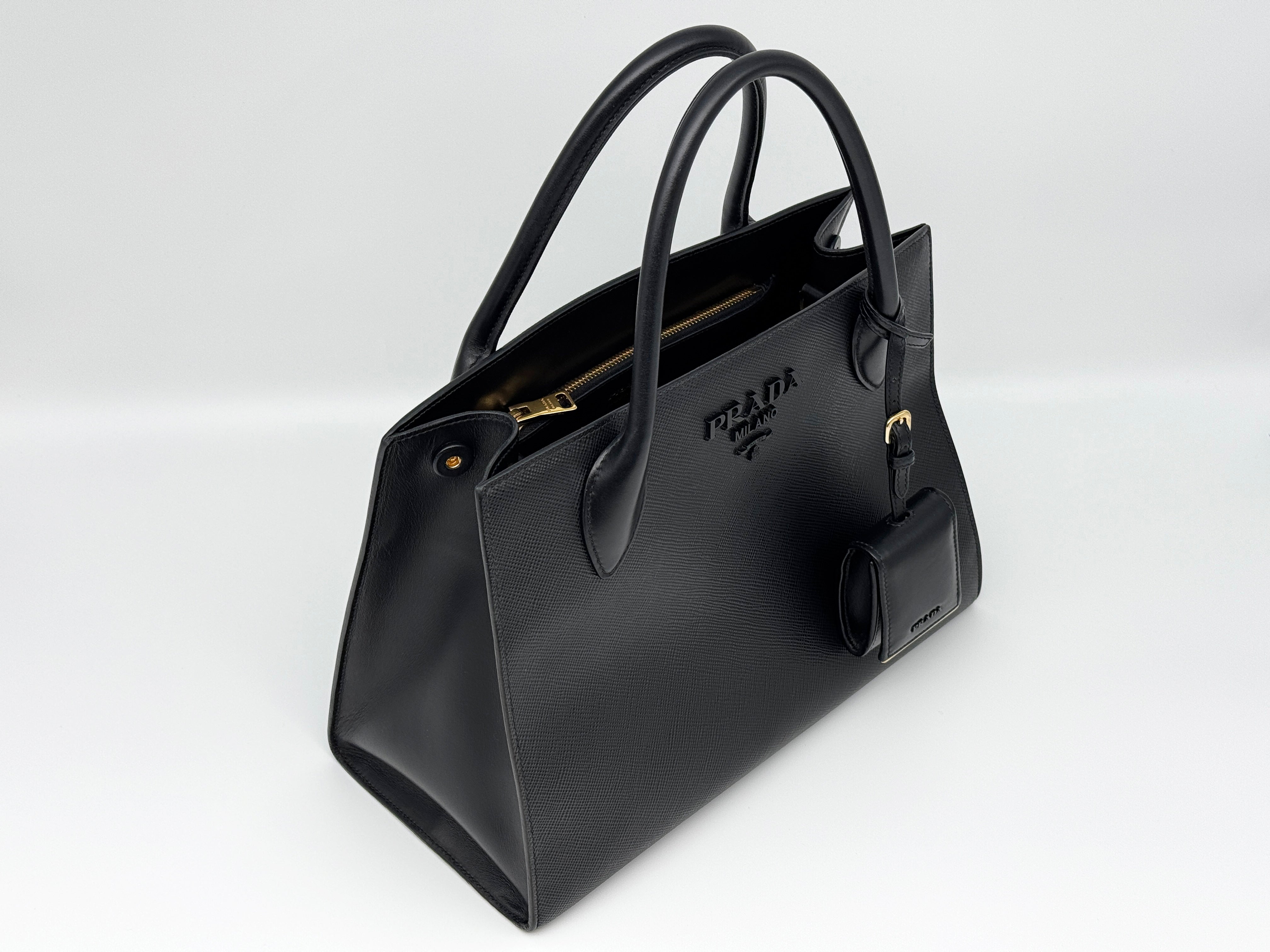 Prada Monochrome 2 Way Tote Bag