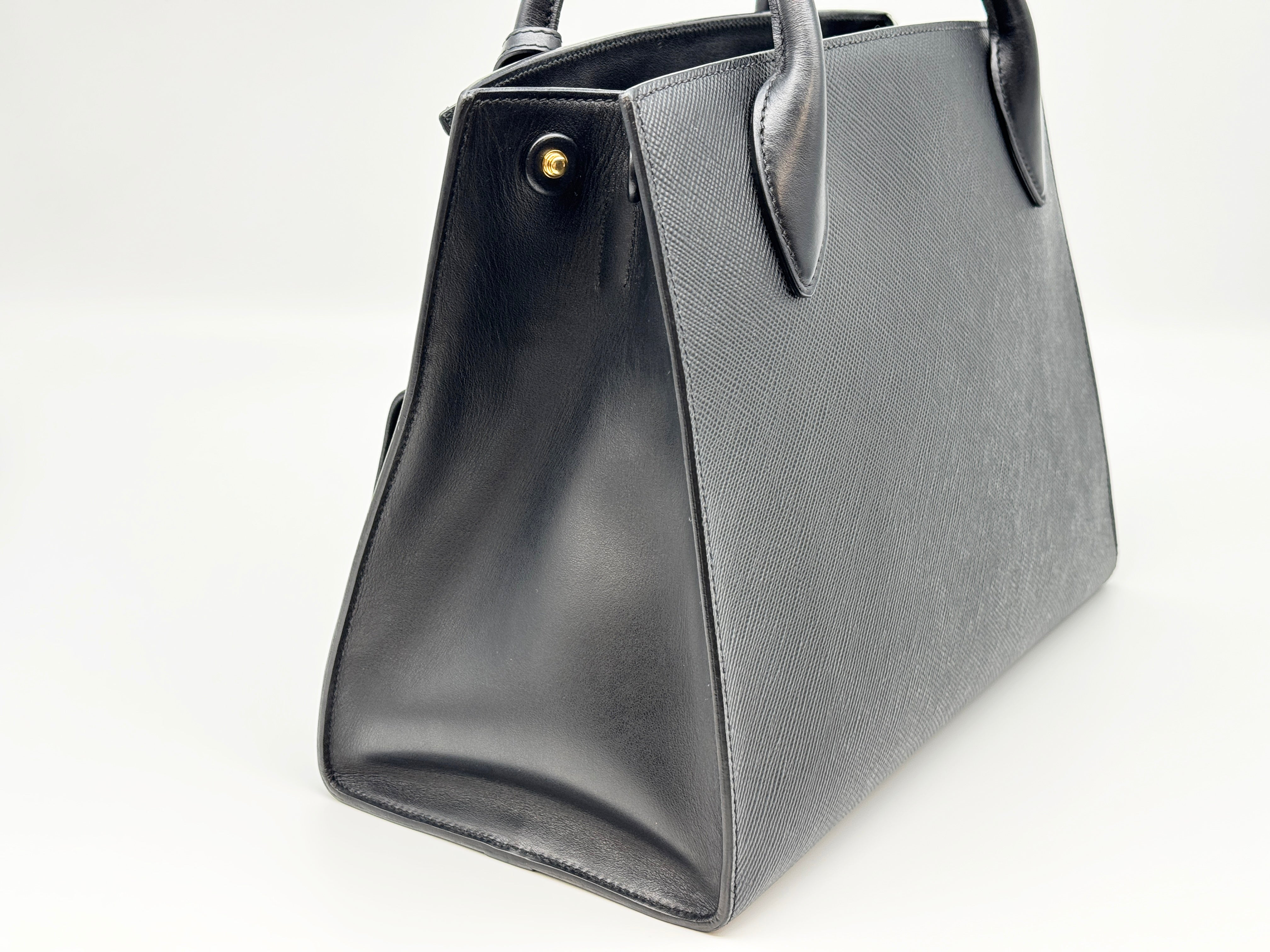 Prada Monochrome 2 Way Tote Bag