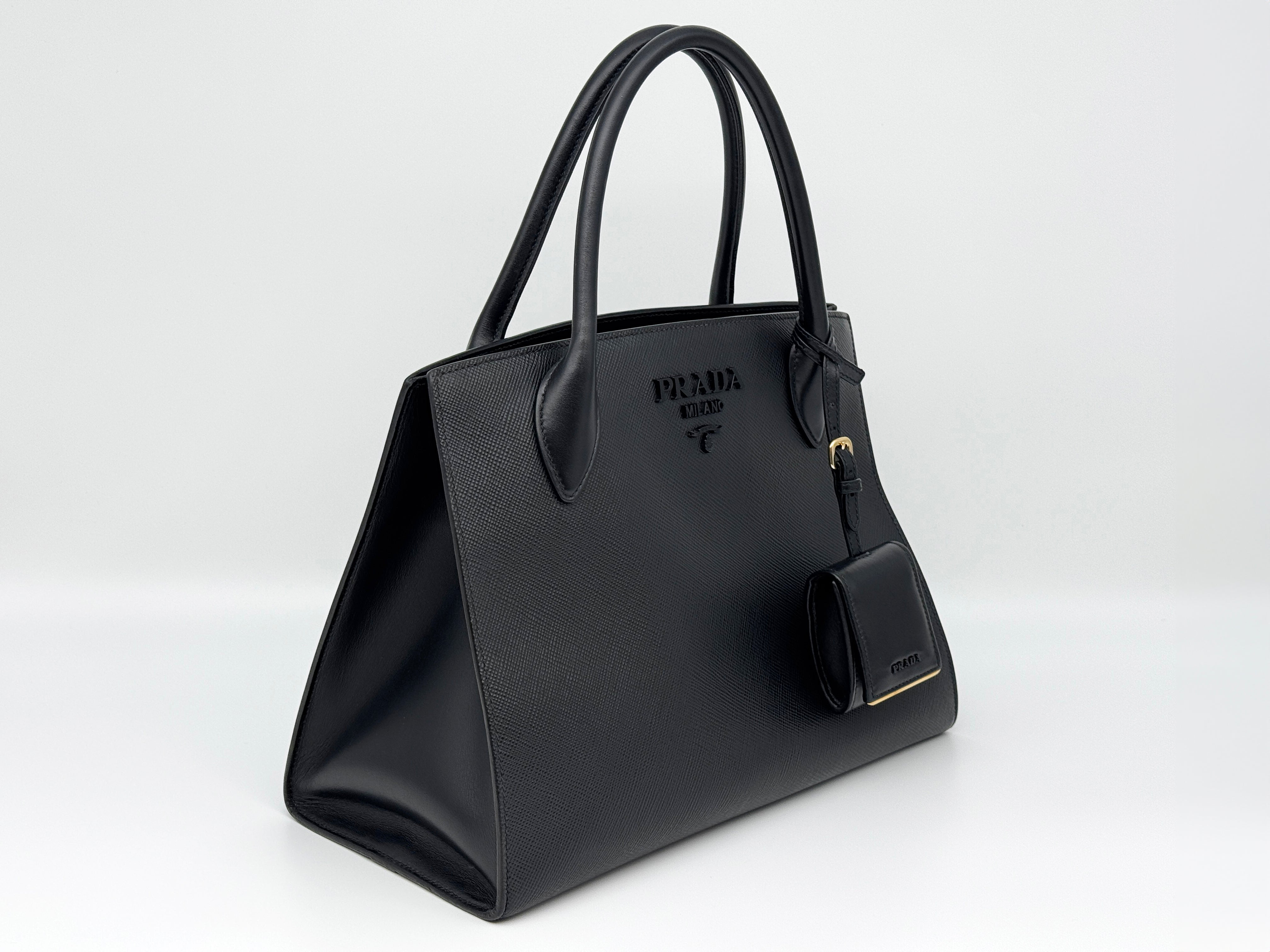 Prada Monochrome 2 Way Tote Bag