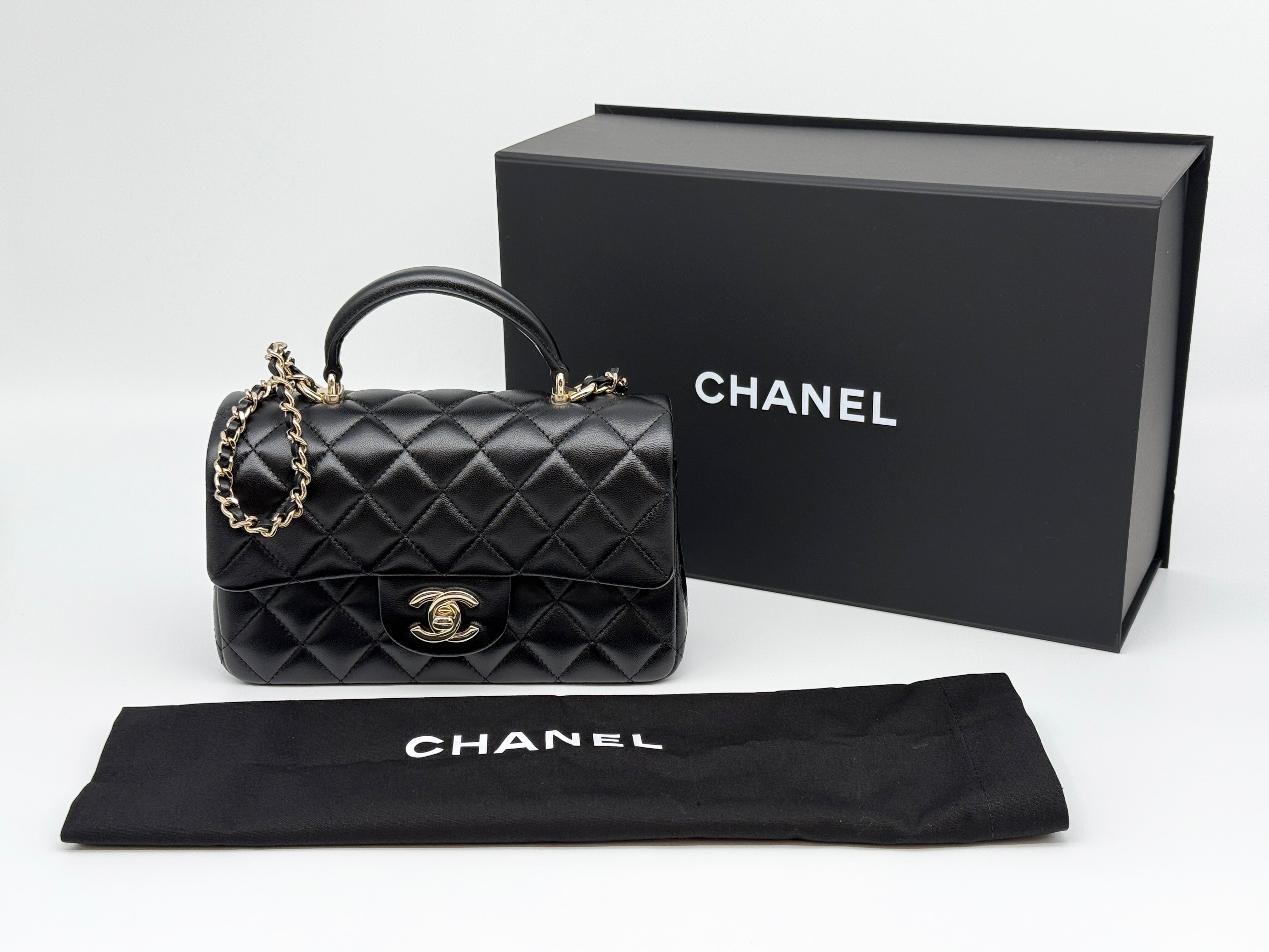 Chanel Classic Mini Flap Top Handle Handbag