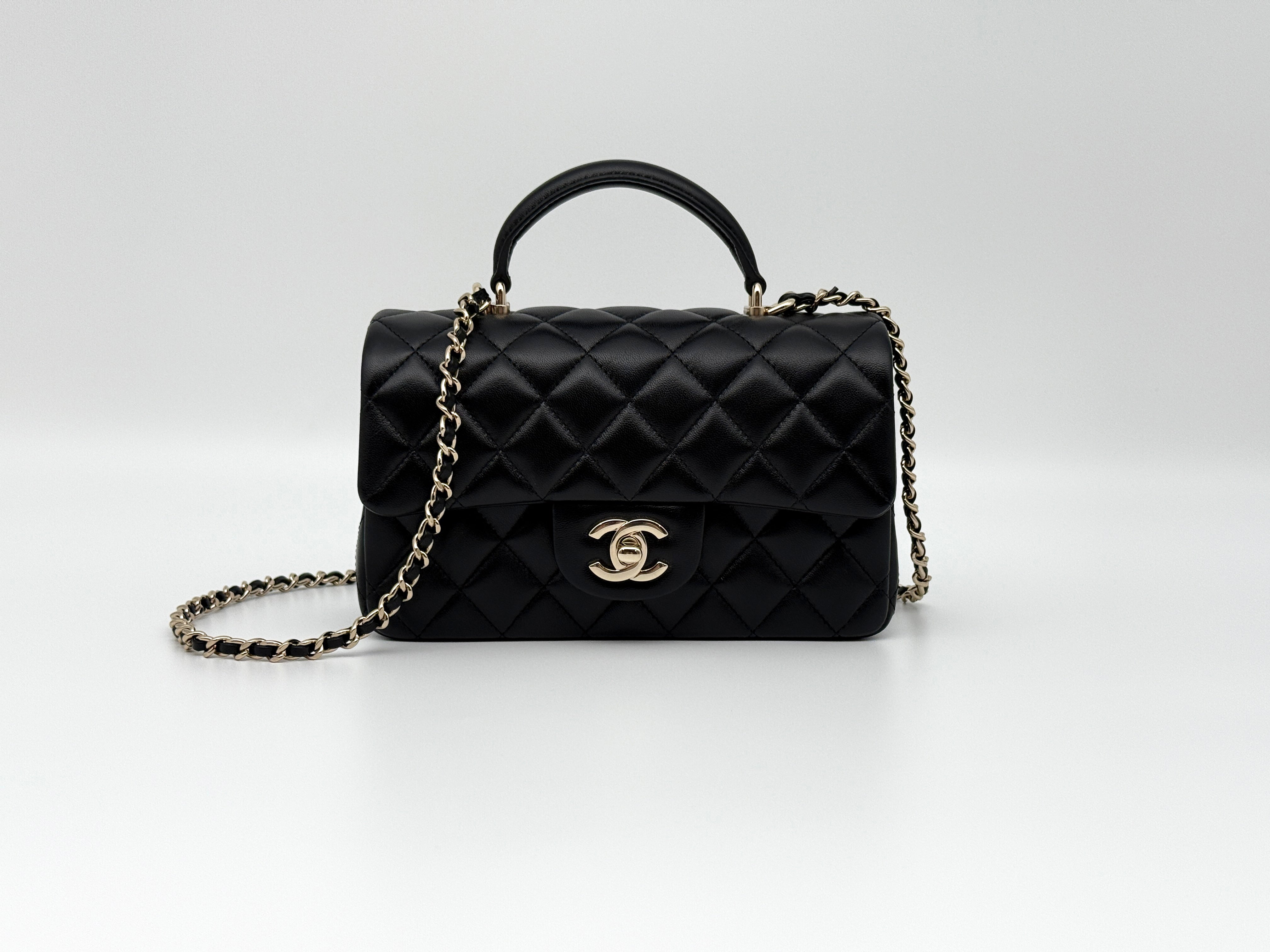 Chanel Classic Mini Flap Top Handle Handbag