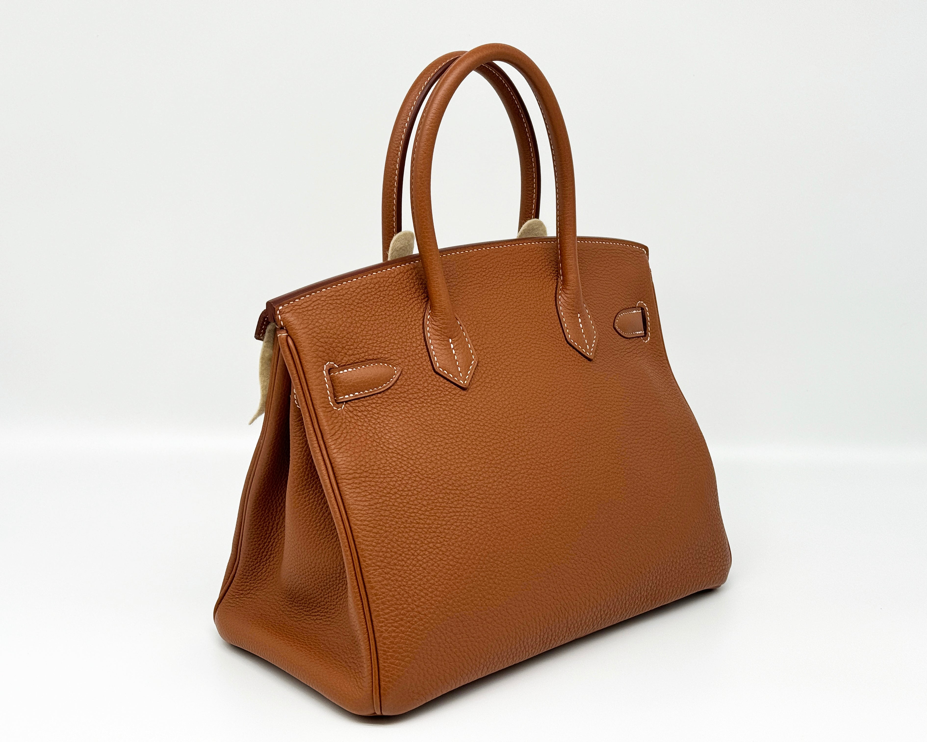 *RARO* Hermès Birkin 30 Retourne Gold Togo con herrajes de paladio T 2015