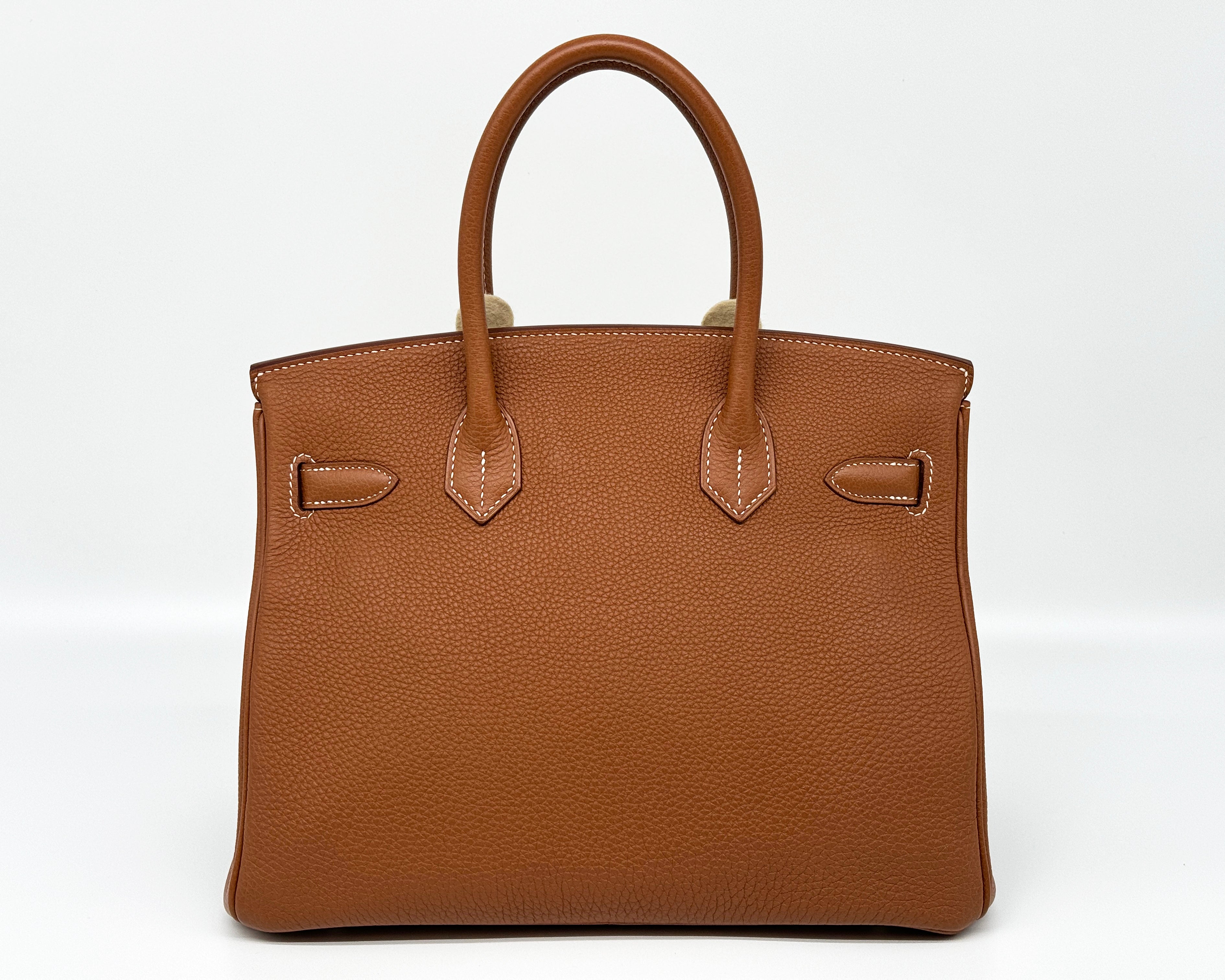 *RARO* Hermès Birkin 30 Retourne Gold Togo con herrajes de paladio T 2015